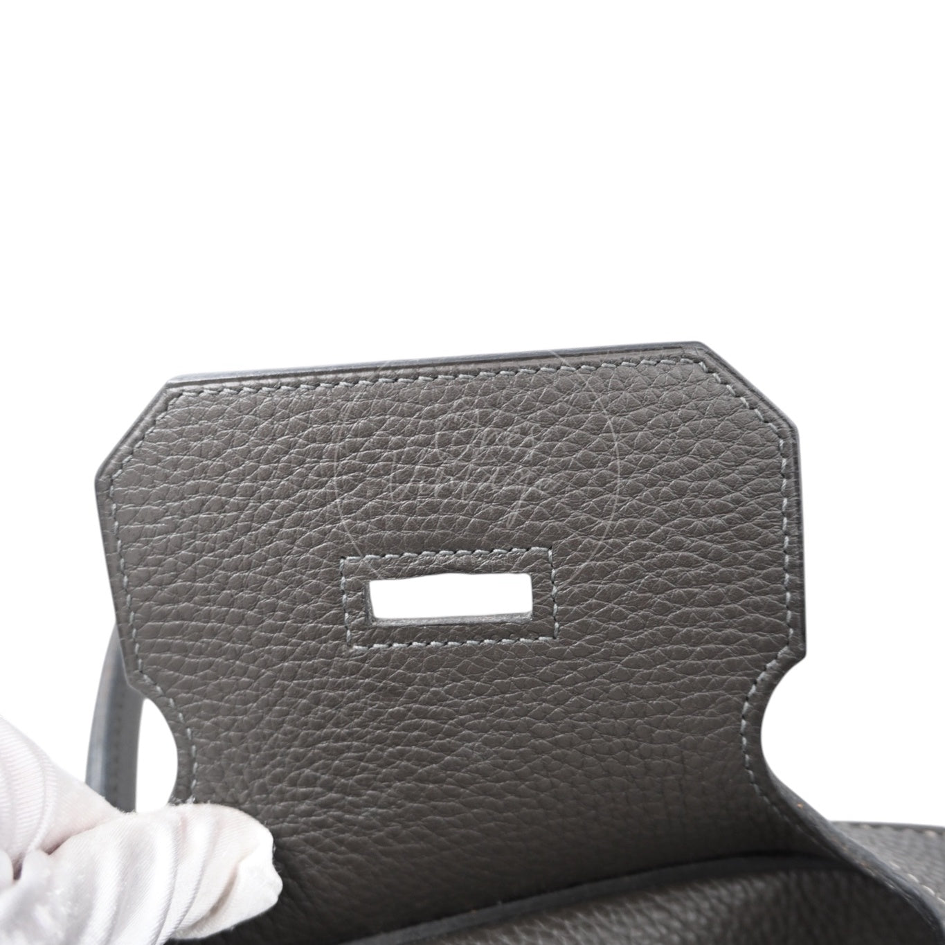 [Pre-owned] Hermes Birkin Shoulder Gris Graphite Stamp Square I