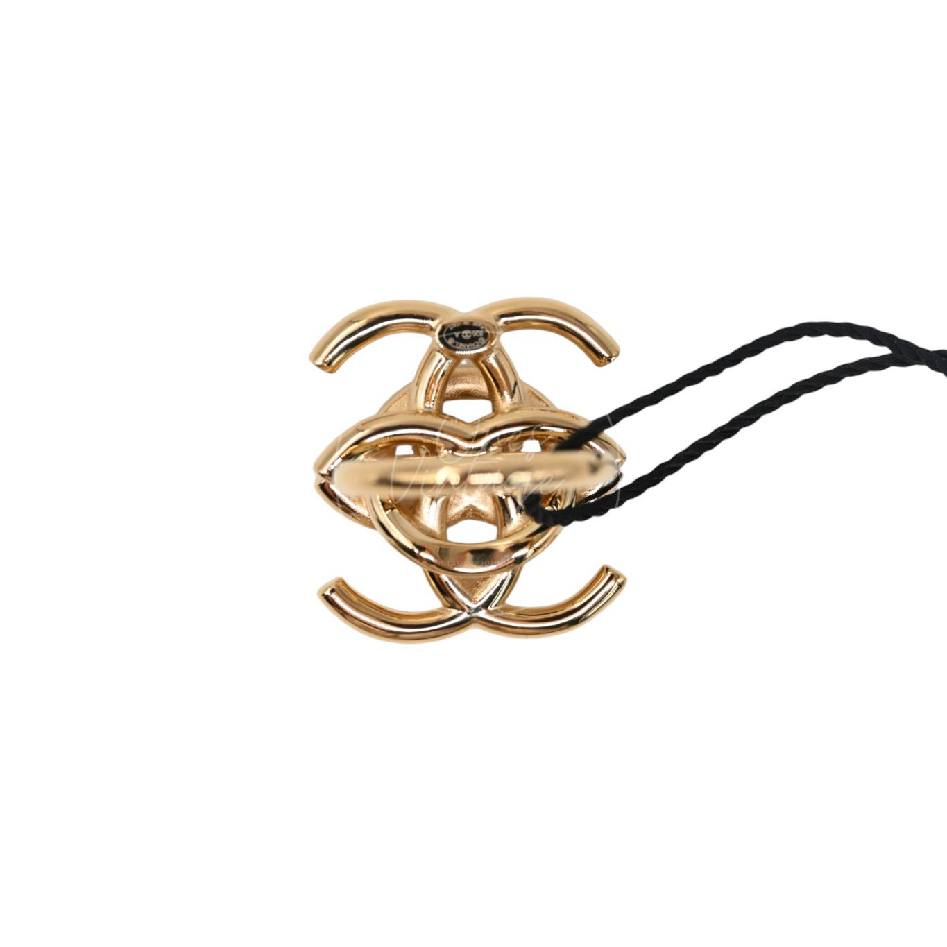Chanel Interlocking CC Ring Gold 26A