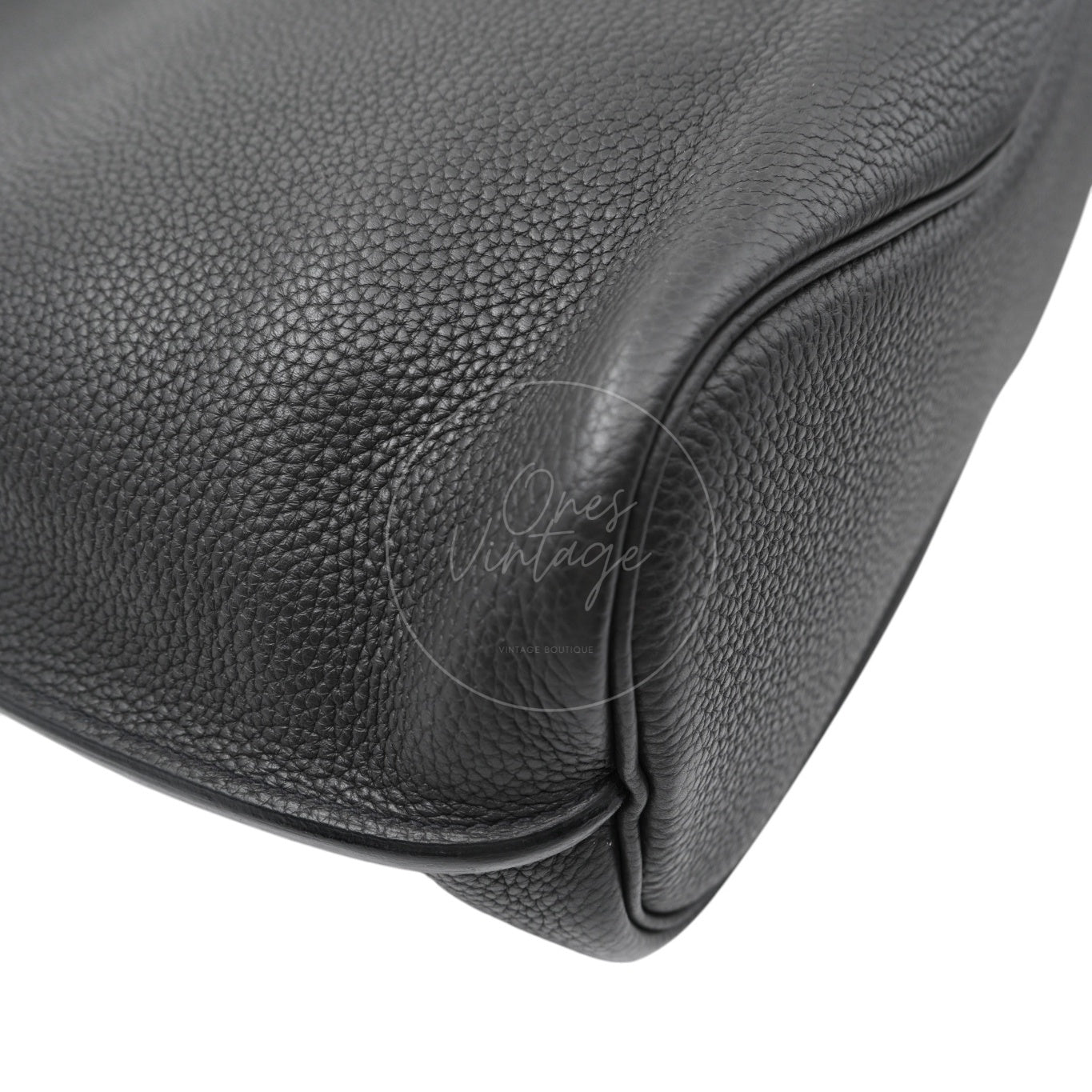 [Pre-owned] Hermes So Kelly 26 Togo PHW Noir Shoulder Bag Stamp T