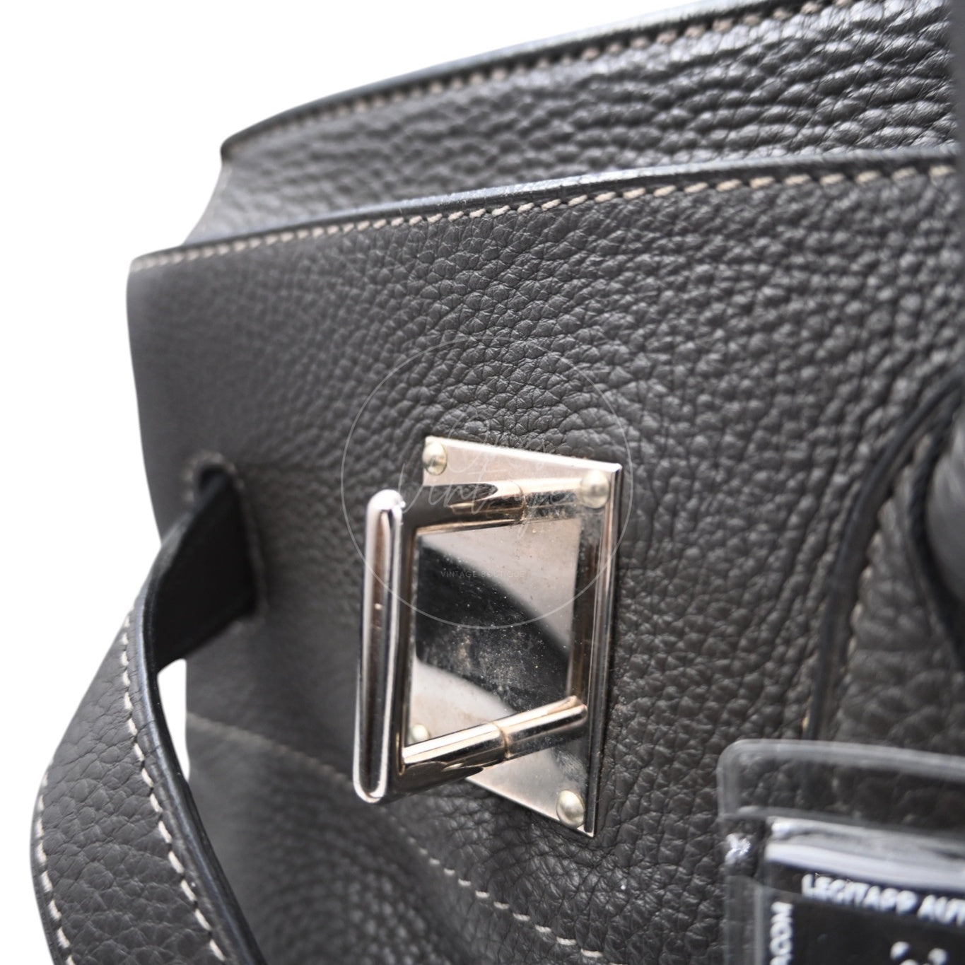 [Pre-owned] Hermes Birkin Shoulder Gris Graphite Stamp Square I