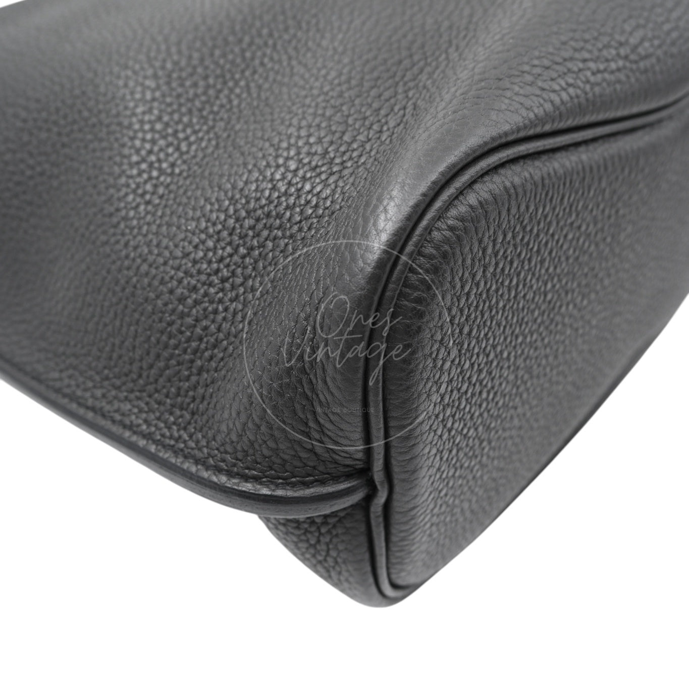 [Pre-owned] Hermes So Kelly 26 Togo PHW Noir Shoulder Bag Stamp T