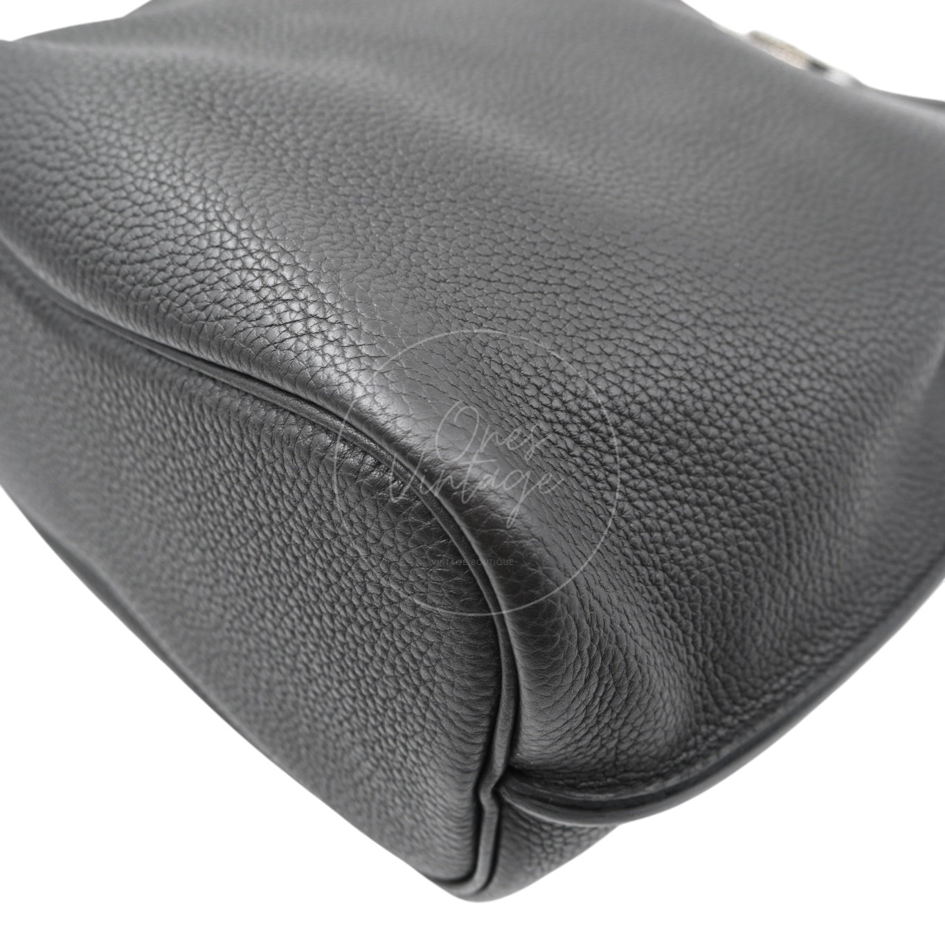 [Pre-owned] Hermes So Kelly 26 Togo PHW Noir Shoulder Bag Stamp T