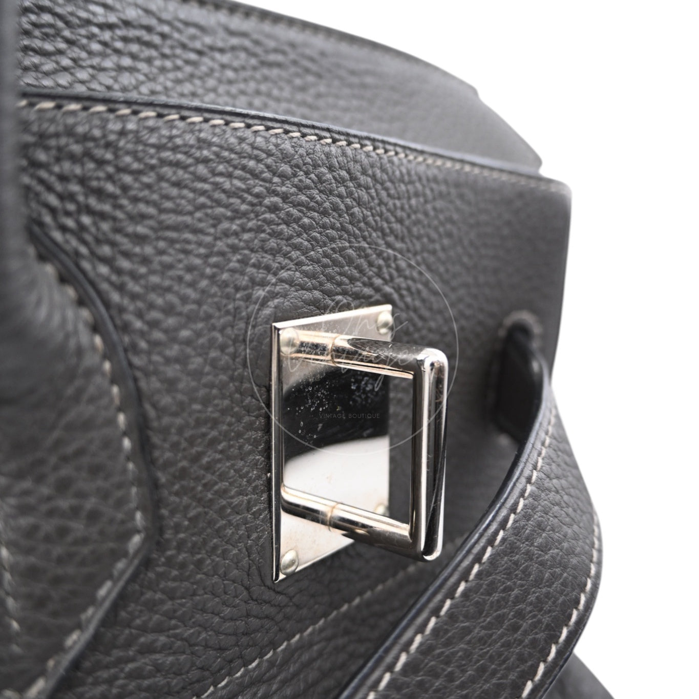 [Pre-owned] Hermes Birkin Shoulder Gris Graphite Stamp Square I