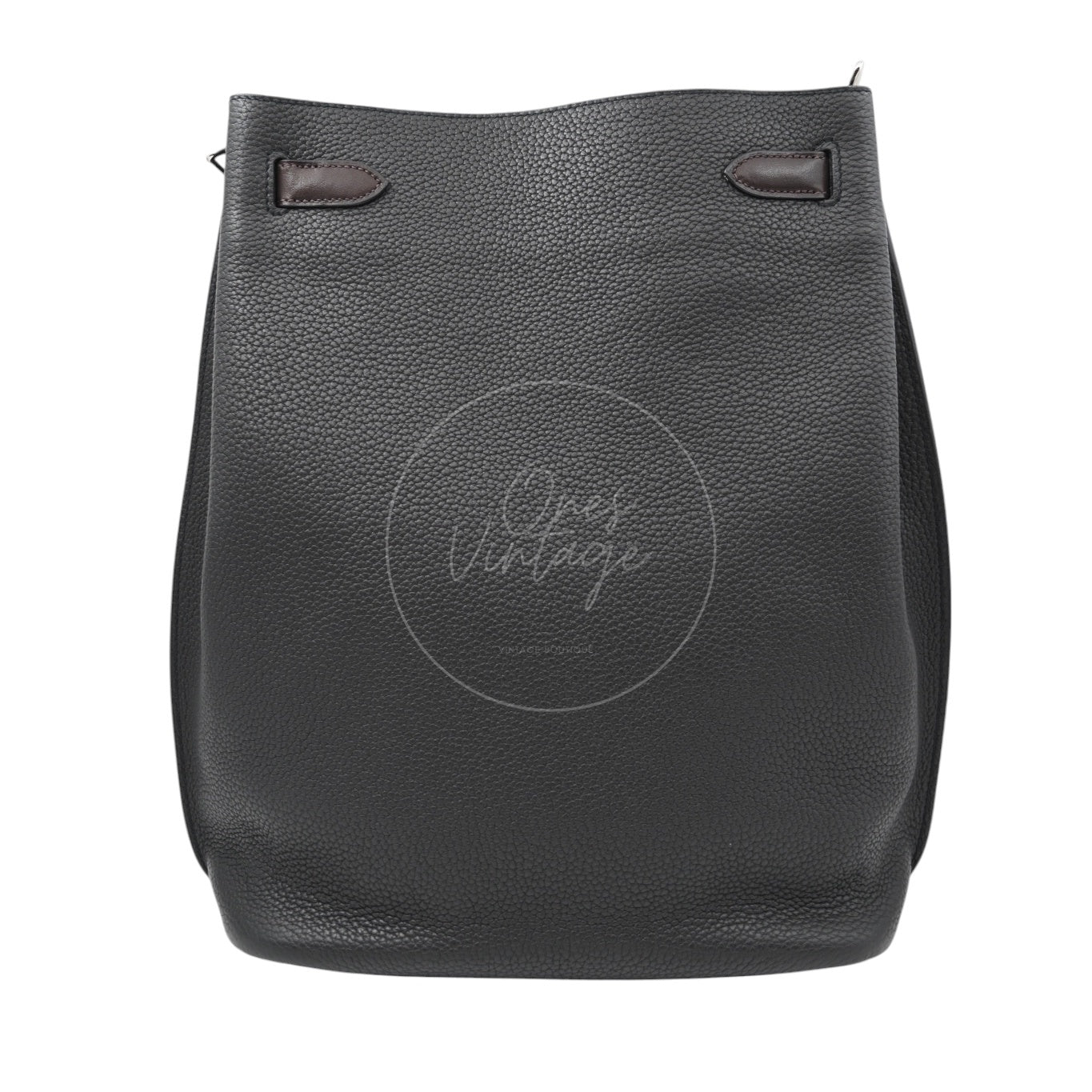 [Pre-owned] Hermes So Kelly 26 Togo PHW Noir Shoulder Bag Stamp T