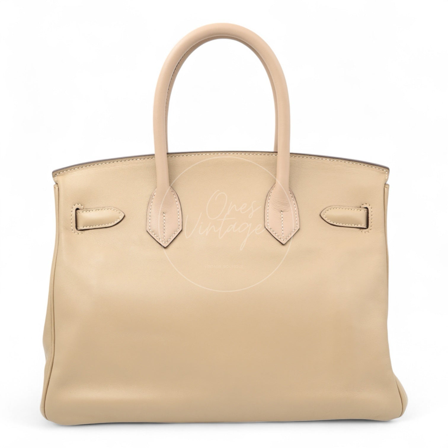 [Pre-owned] Hermes Birkin 30 Swift Stamp Square M Beige