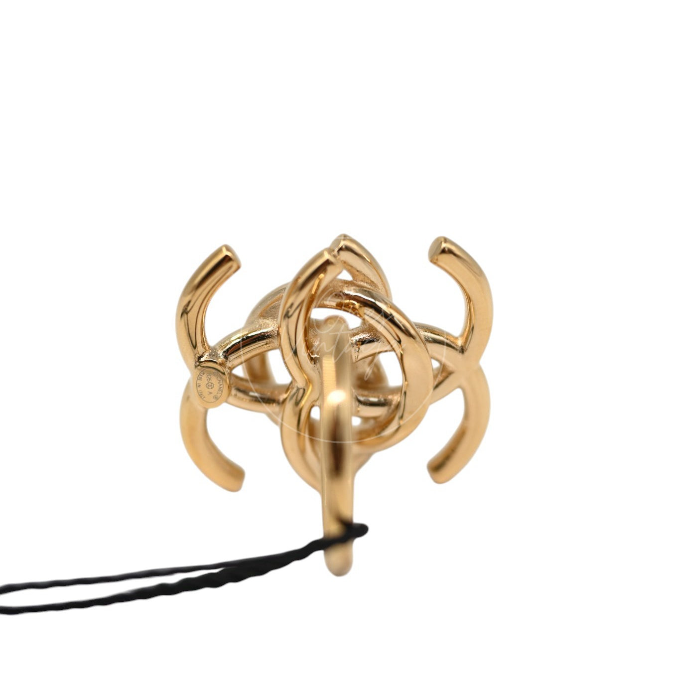 Chanel Interlocking CC Ring Gold 26A