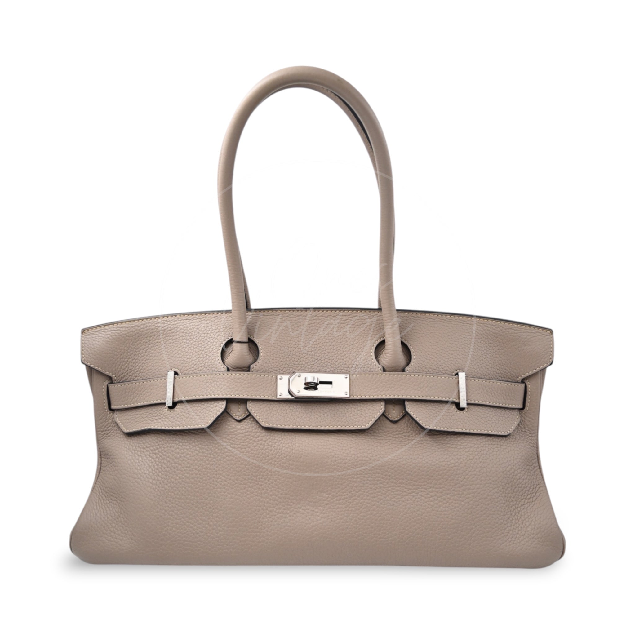 [Pre-owned] Hermes Birkin Shoulder Gris T Stamp Square M Bag