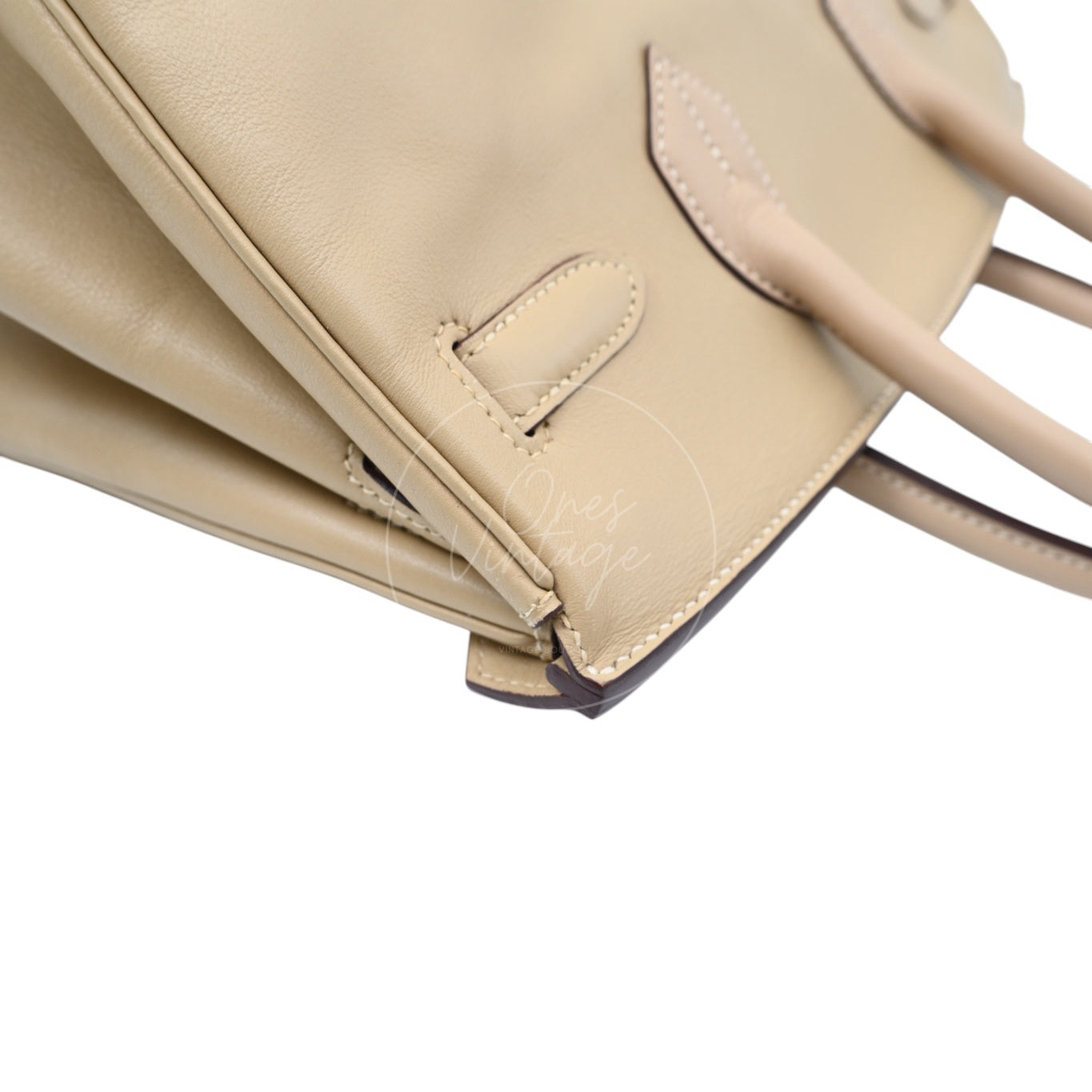 [Pre-owned] Hermes Birkin 30 Swift Stamp Square M Beige