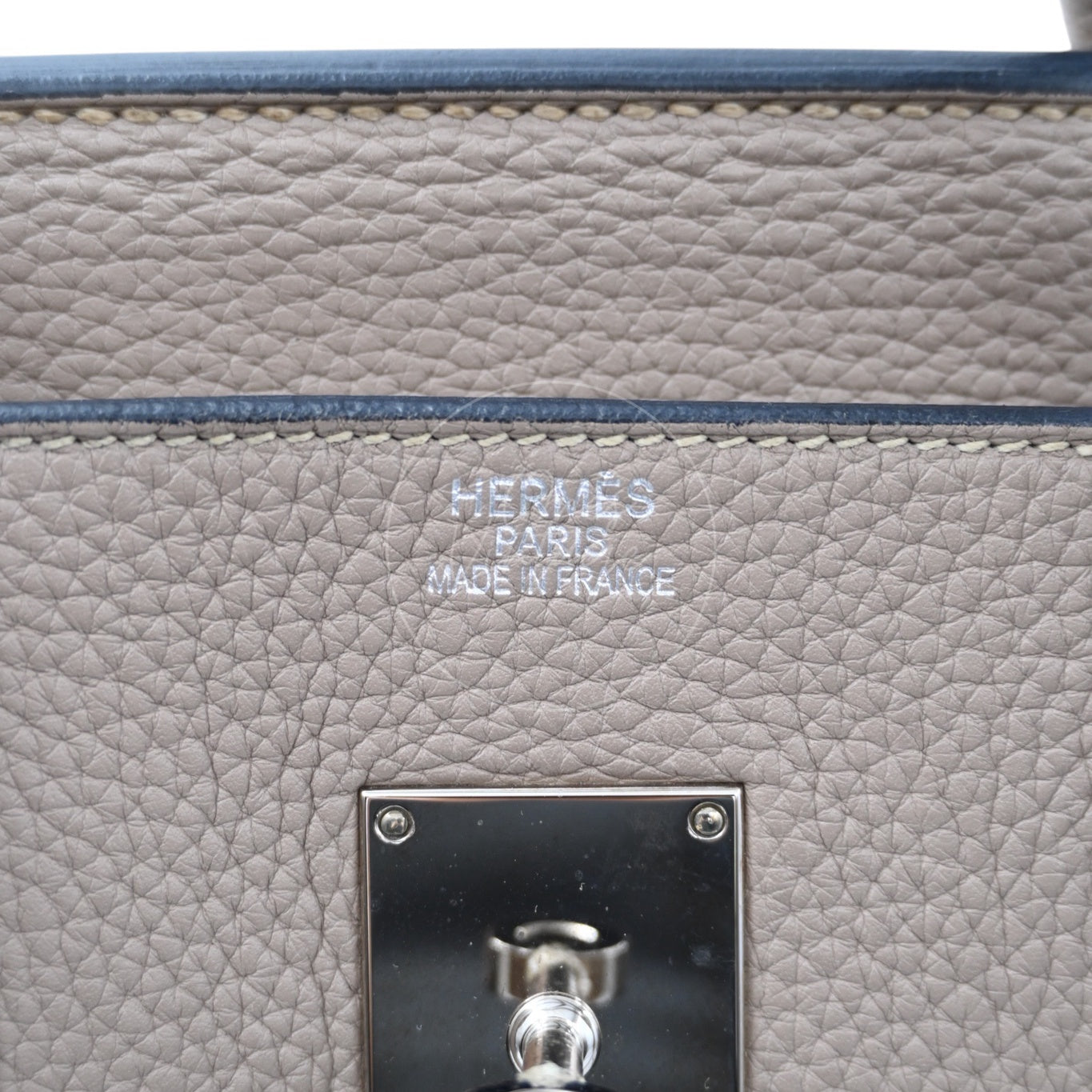 [Pre-owned] Hermes Birkin Shoulder Gris T Stamp Square M Bag