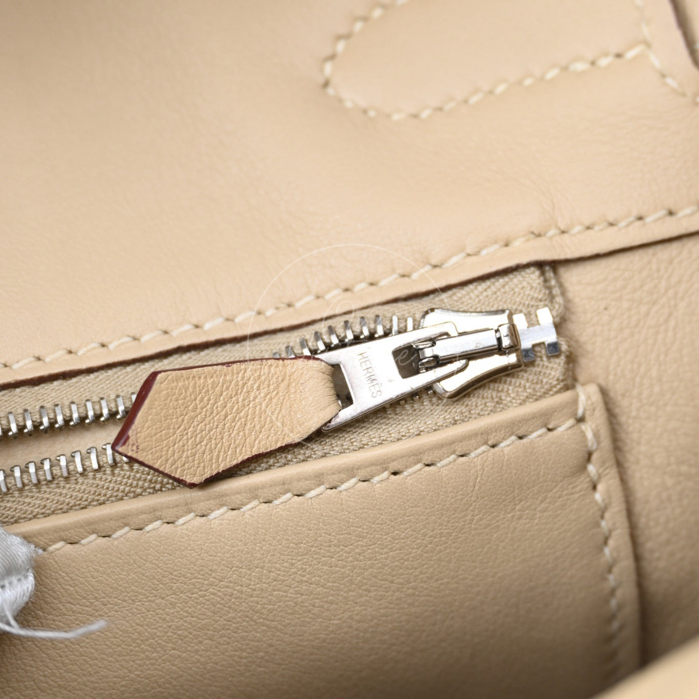 [Pre-owned] Hermes Birkin 30 Swift Stamp Square M Beige