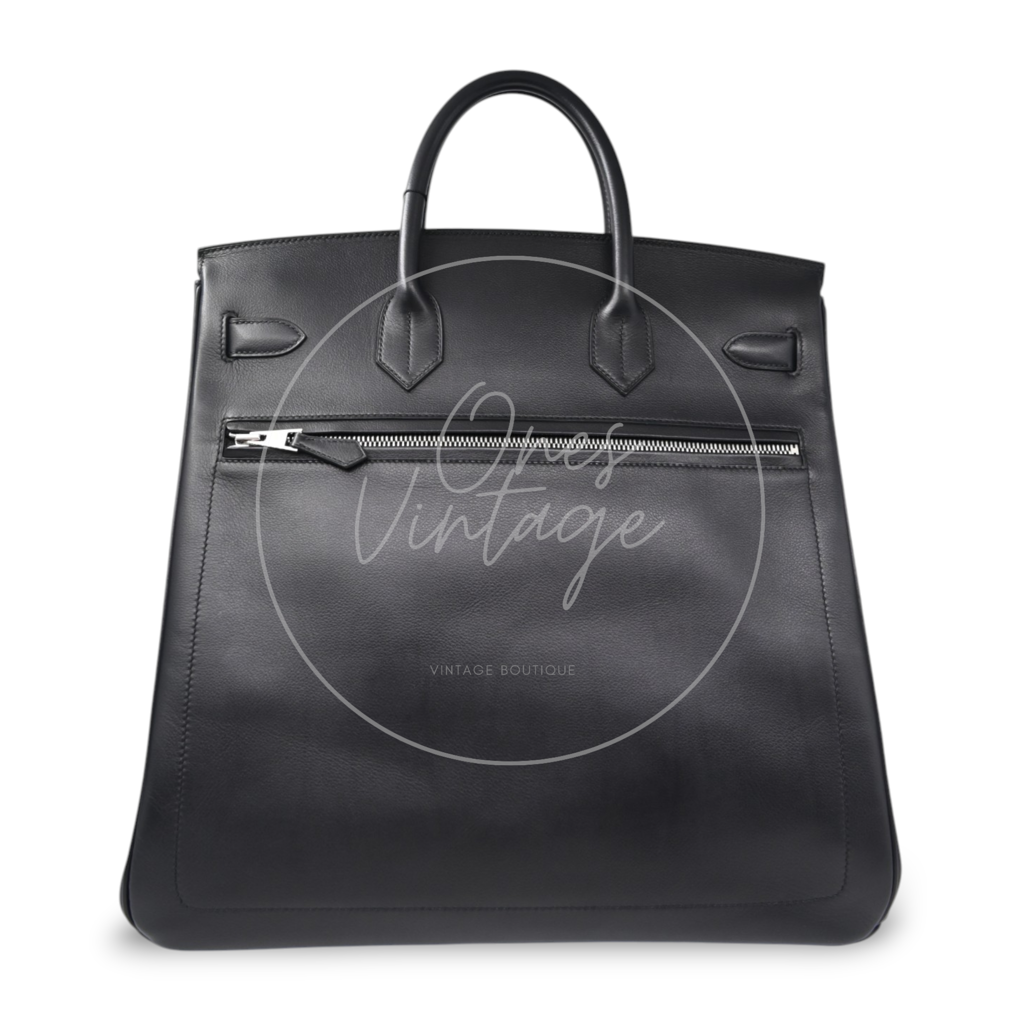 Hermes Rock Bag HAC40 PHW Black Stamp B