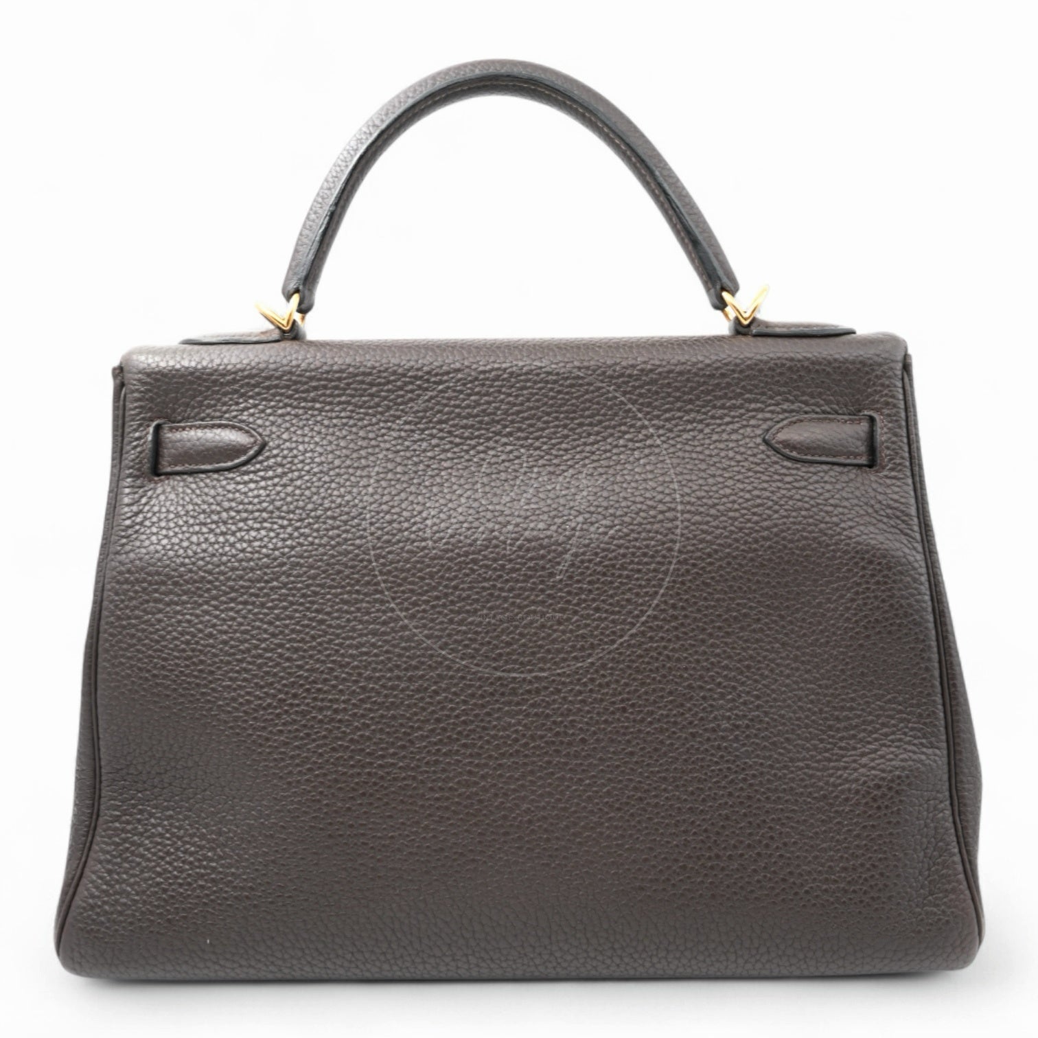 [Pre-owned] Hermes Kelly 32 Ebene Togo Stamp Square P Handbag