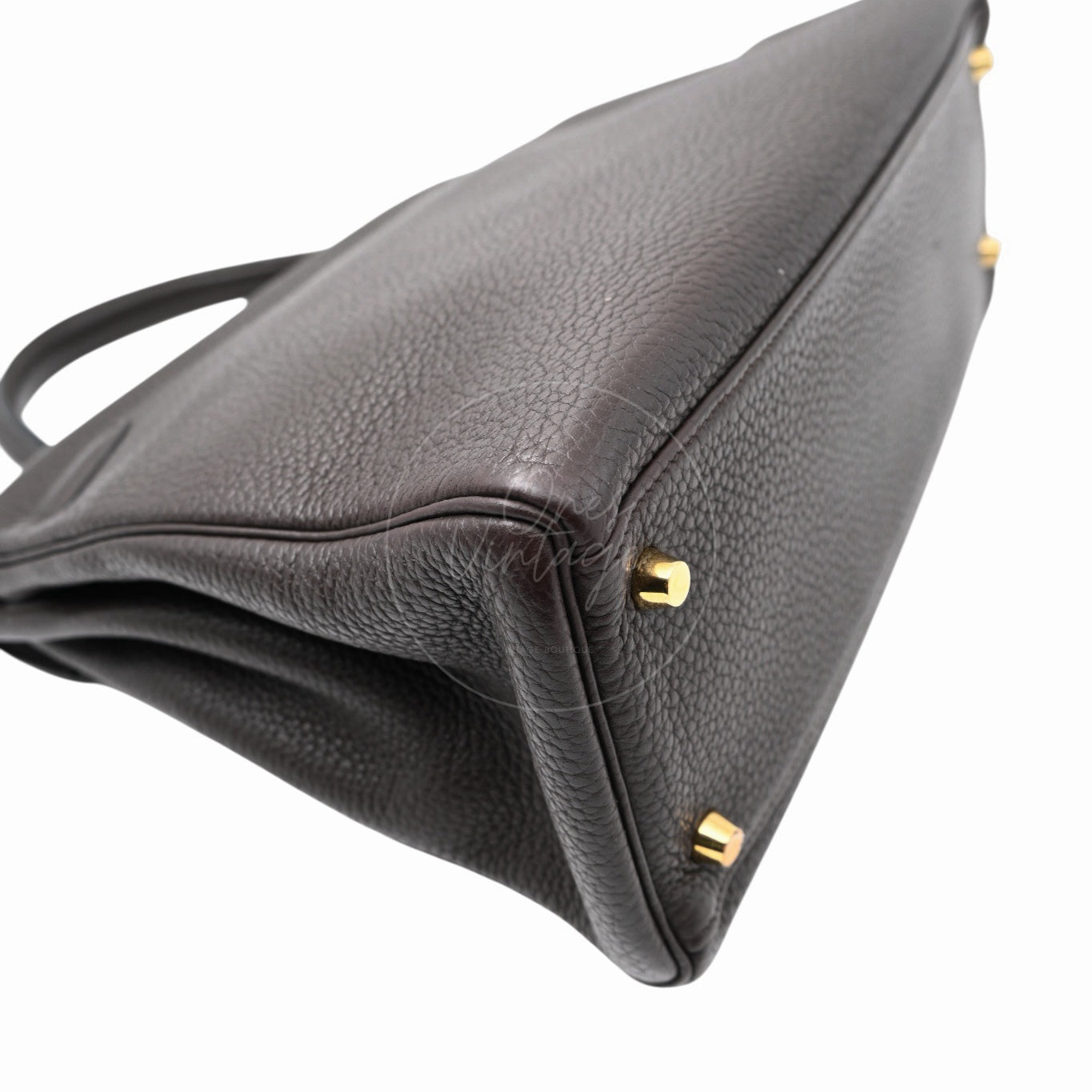 [Pre-owned] Hermes Kelly 32 Ebene Togo Stamp Square P Handbag