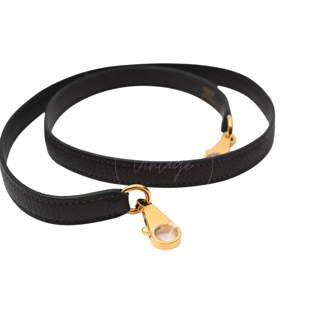 [Pre-owned] Hermes Kelly 32 Ebene Togo Stamp Square P Handbag