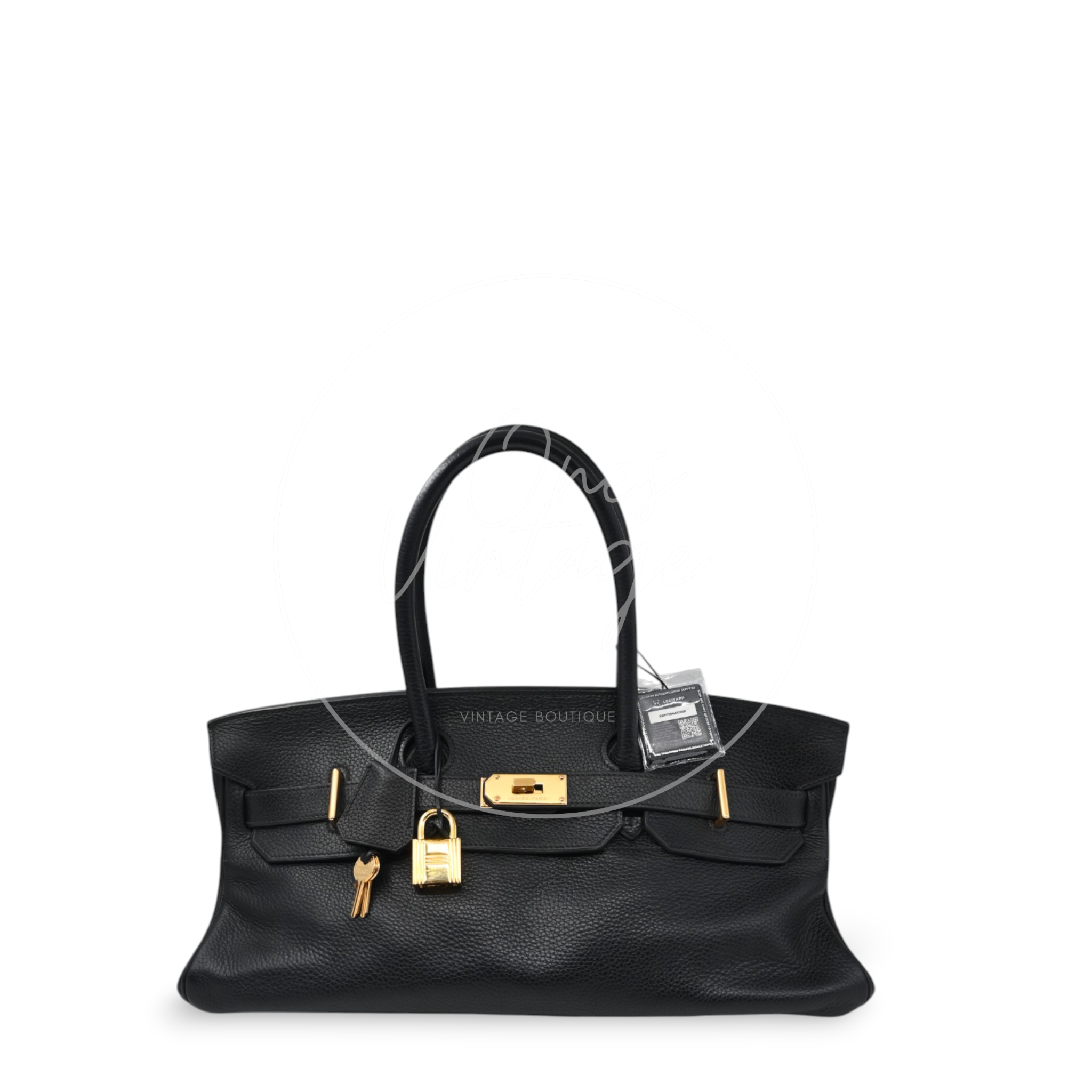 Hermes Birkin Shoulder GHW Black Square I
