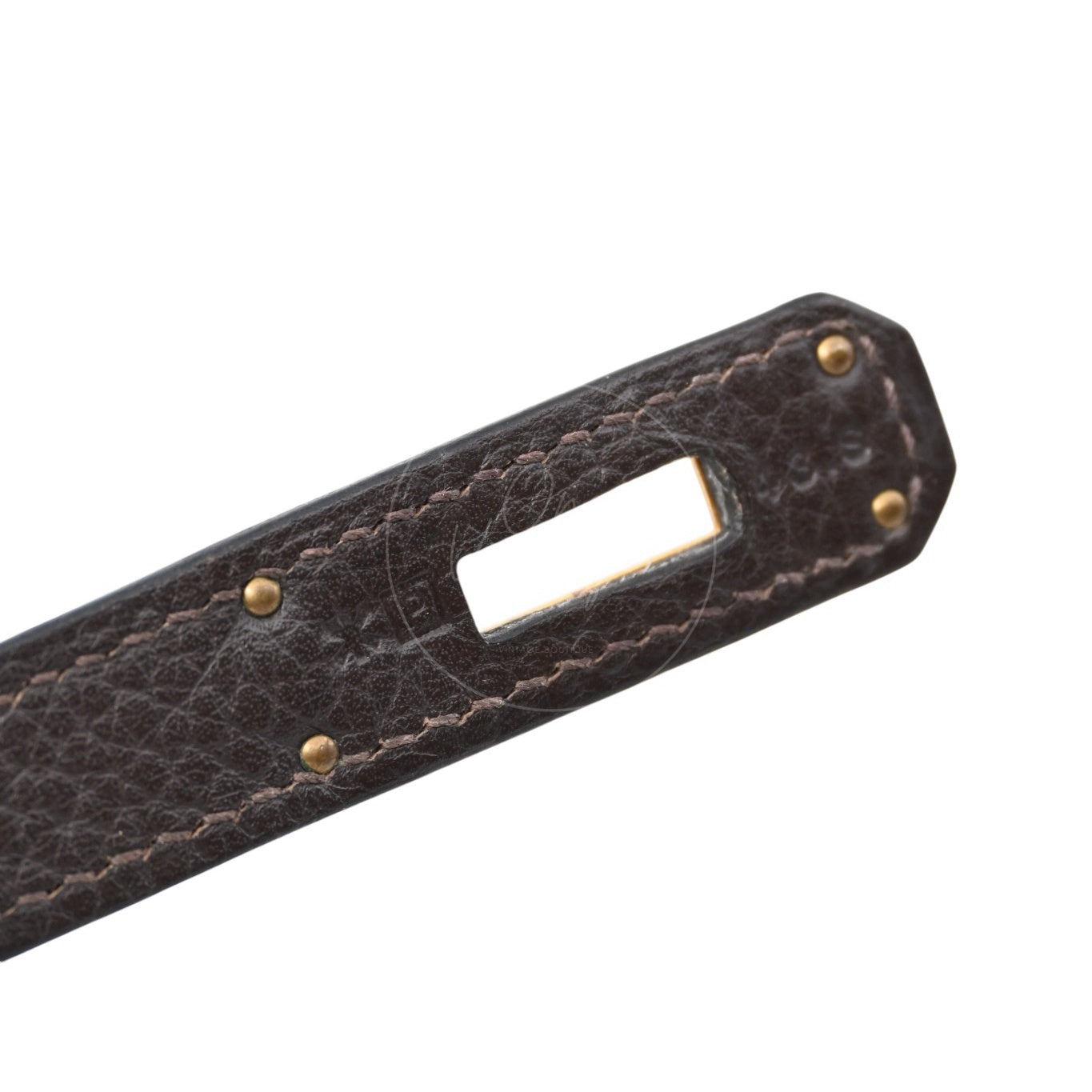 [Pre-owned] Hermes Kelly 32 Ebene Togo Stamp Square P Handbag