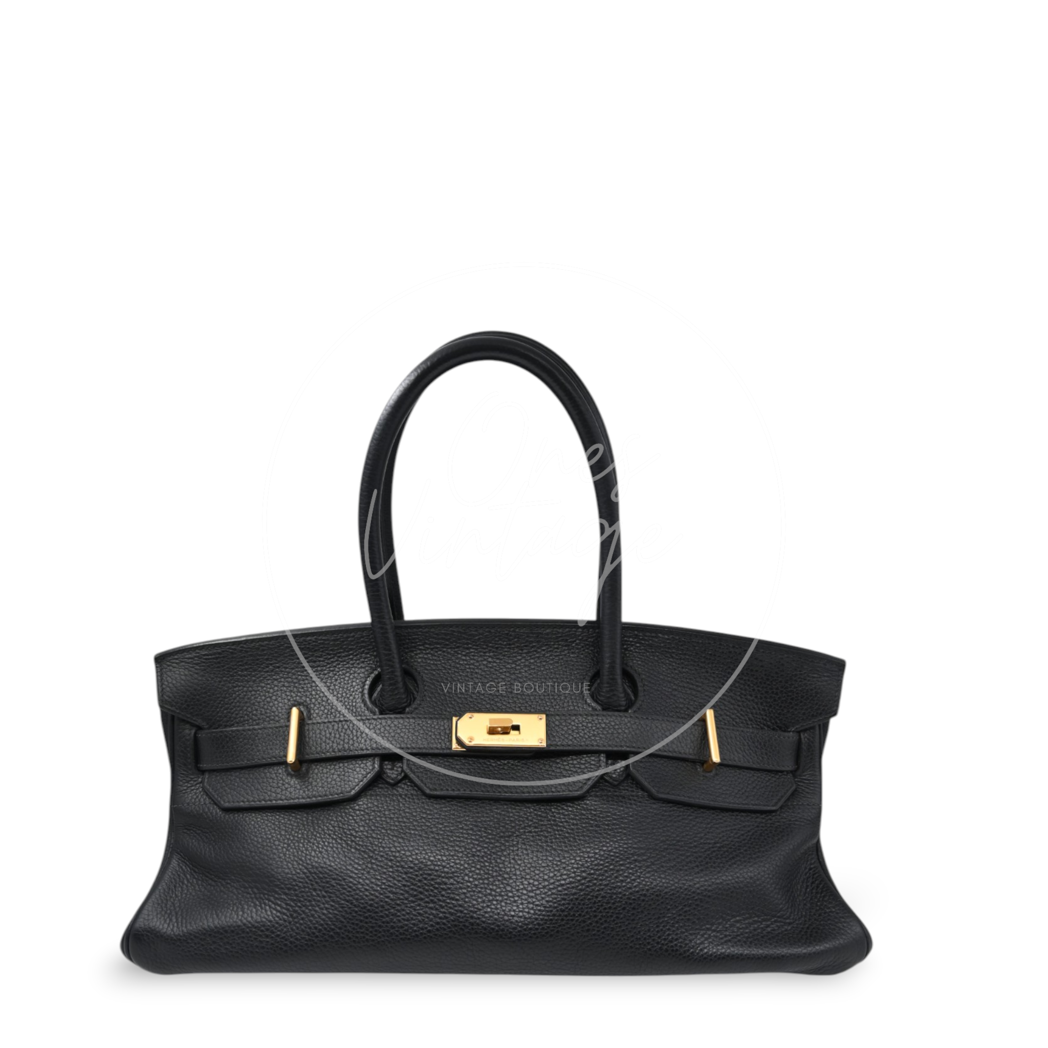 Hermes Birkin Shoulder GHW Black Square I