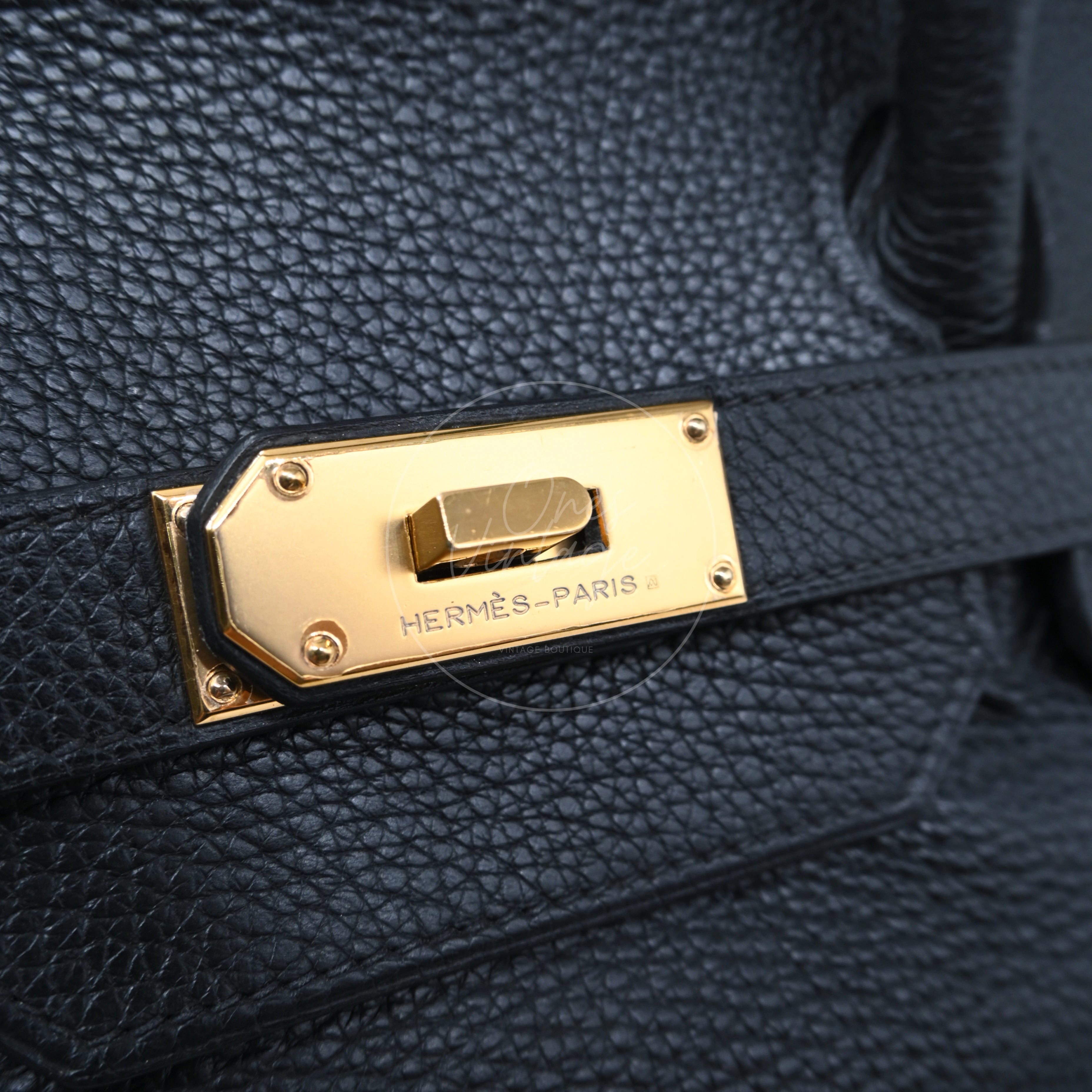 Hermes Birkin Shoulder GHW Black Square I