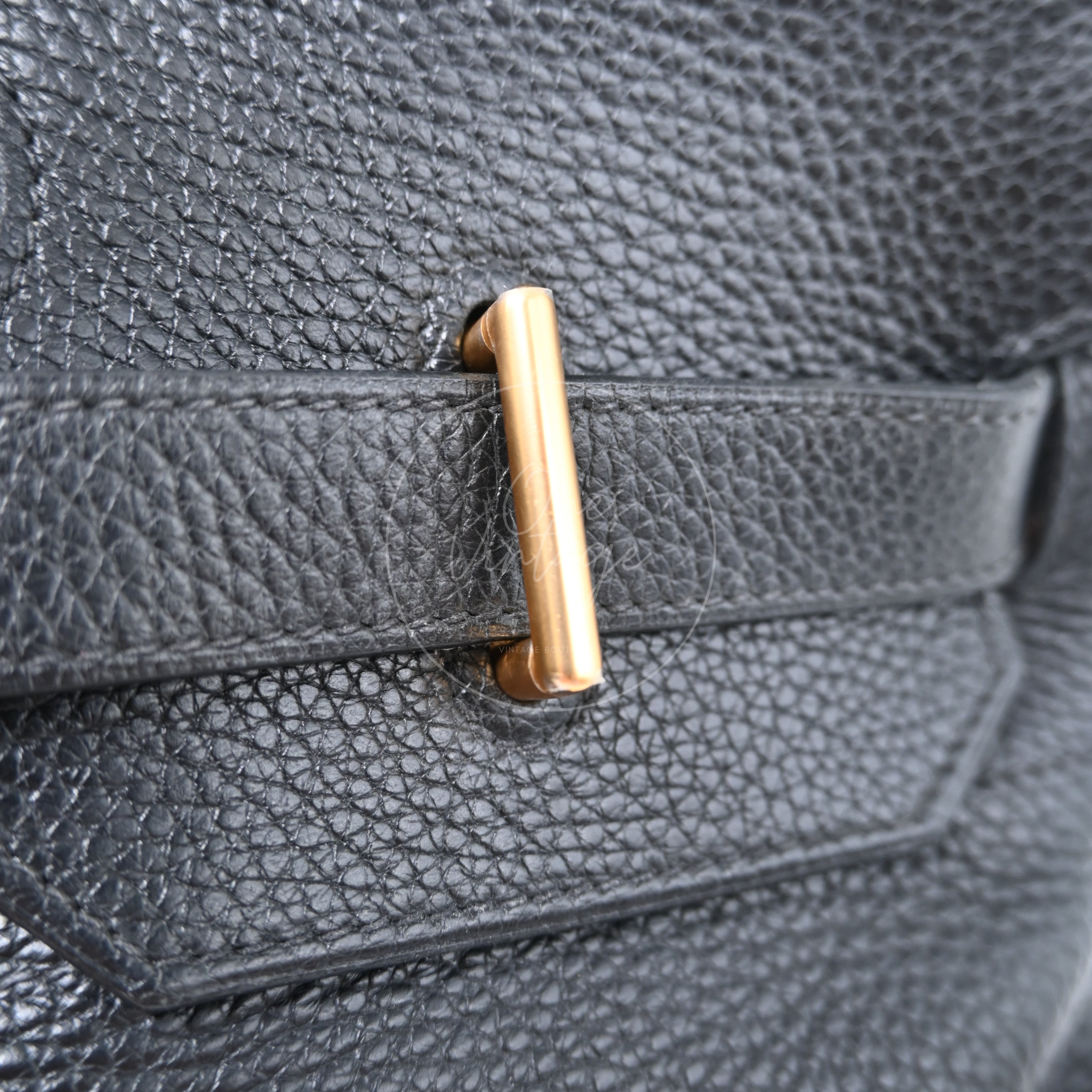 Hermes Birkin Shoulder GHW Black Square I