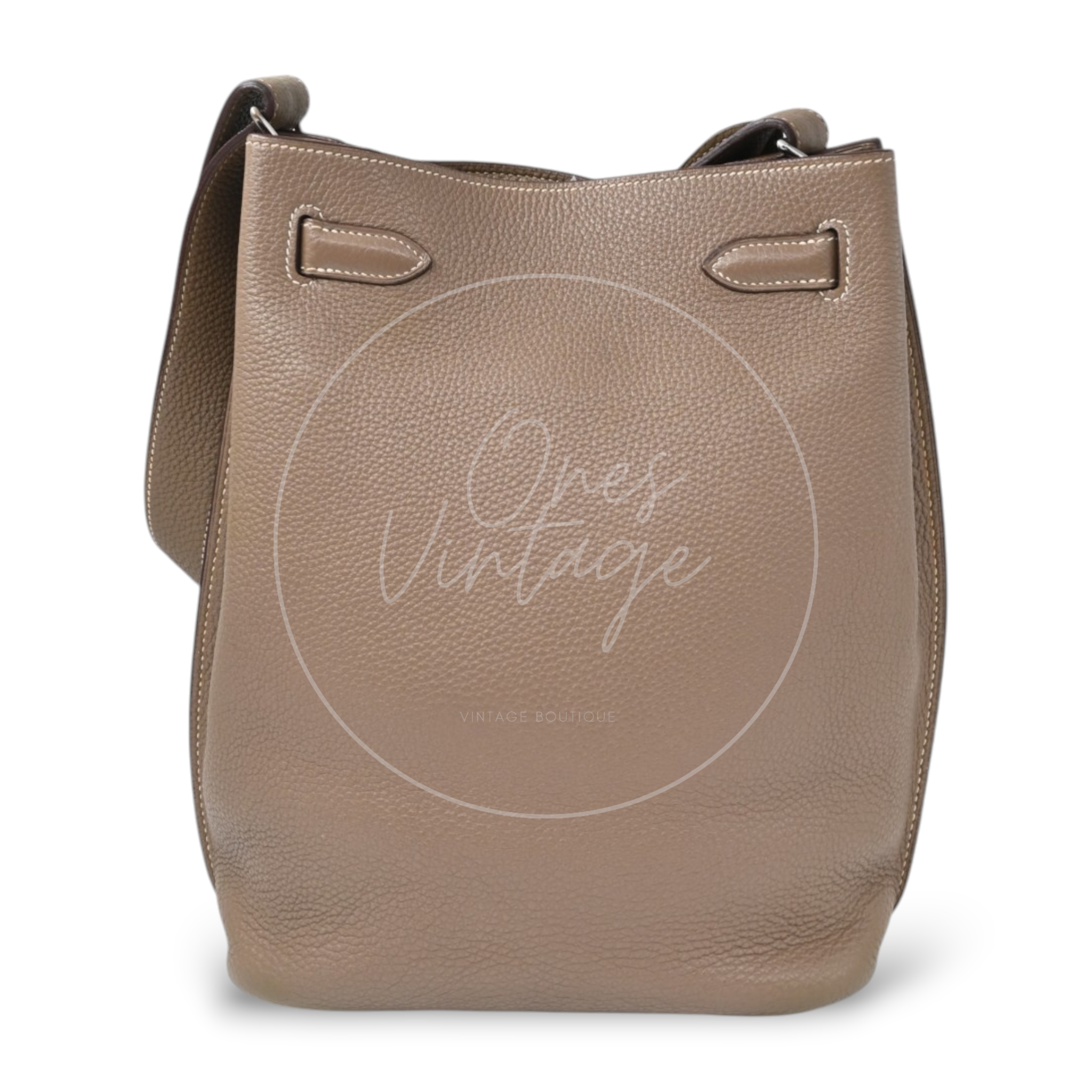 Hermes So Kelly 22 Togo PHW Etoupe Stamp M