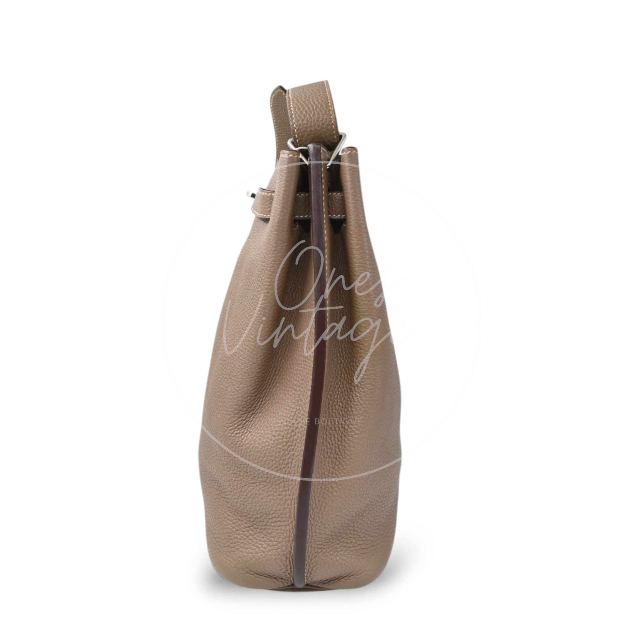Hermes So Kelly 22 Togo PHW Etoupe Stamp M