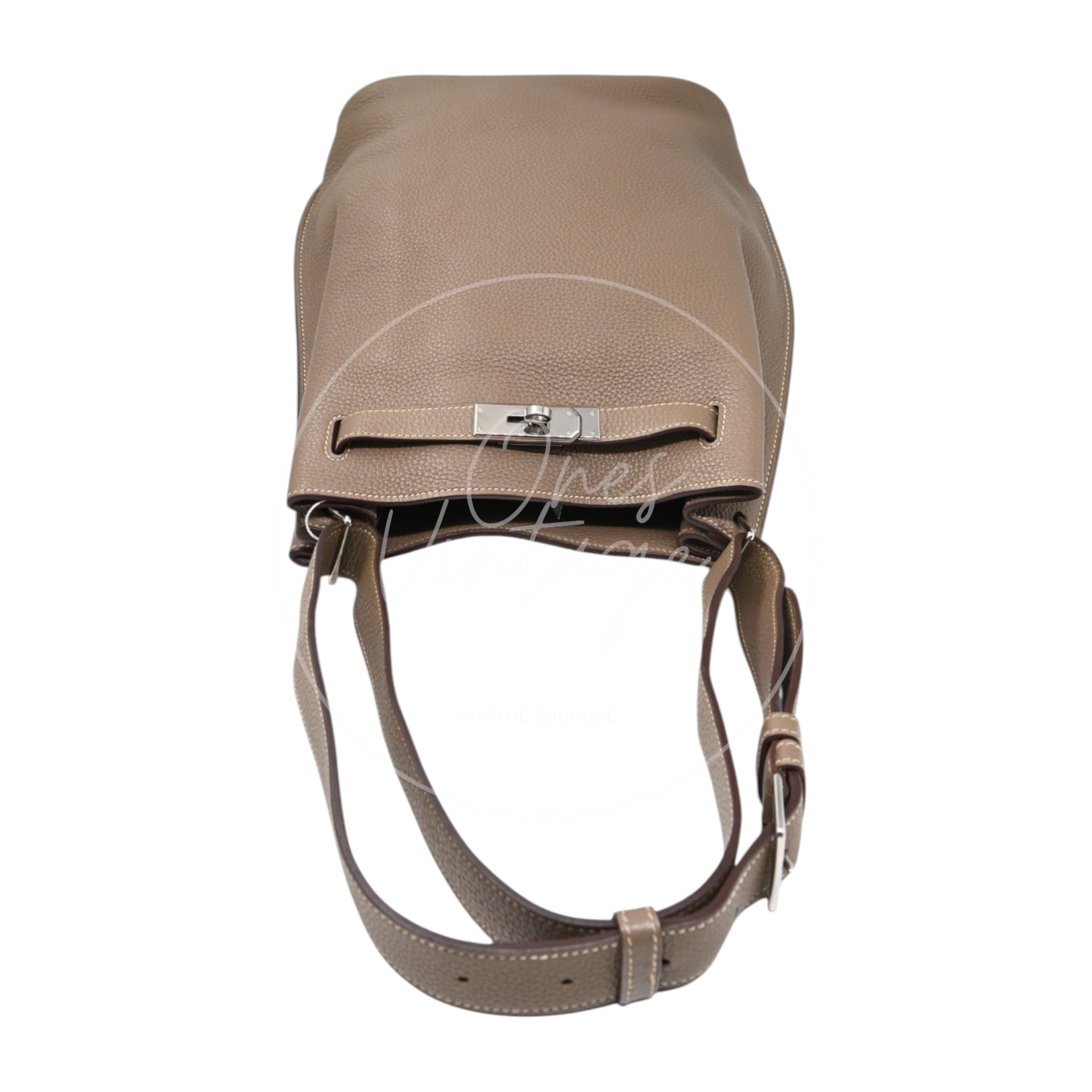 Hermes So Kelly 22 Togo PHW Etoupe Stamp M