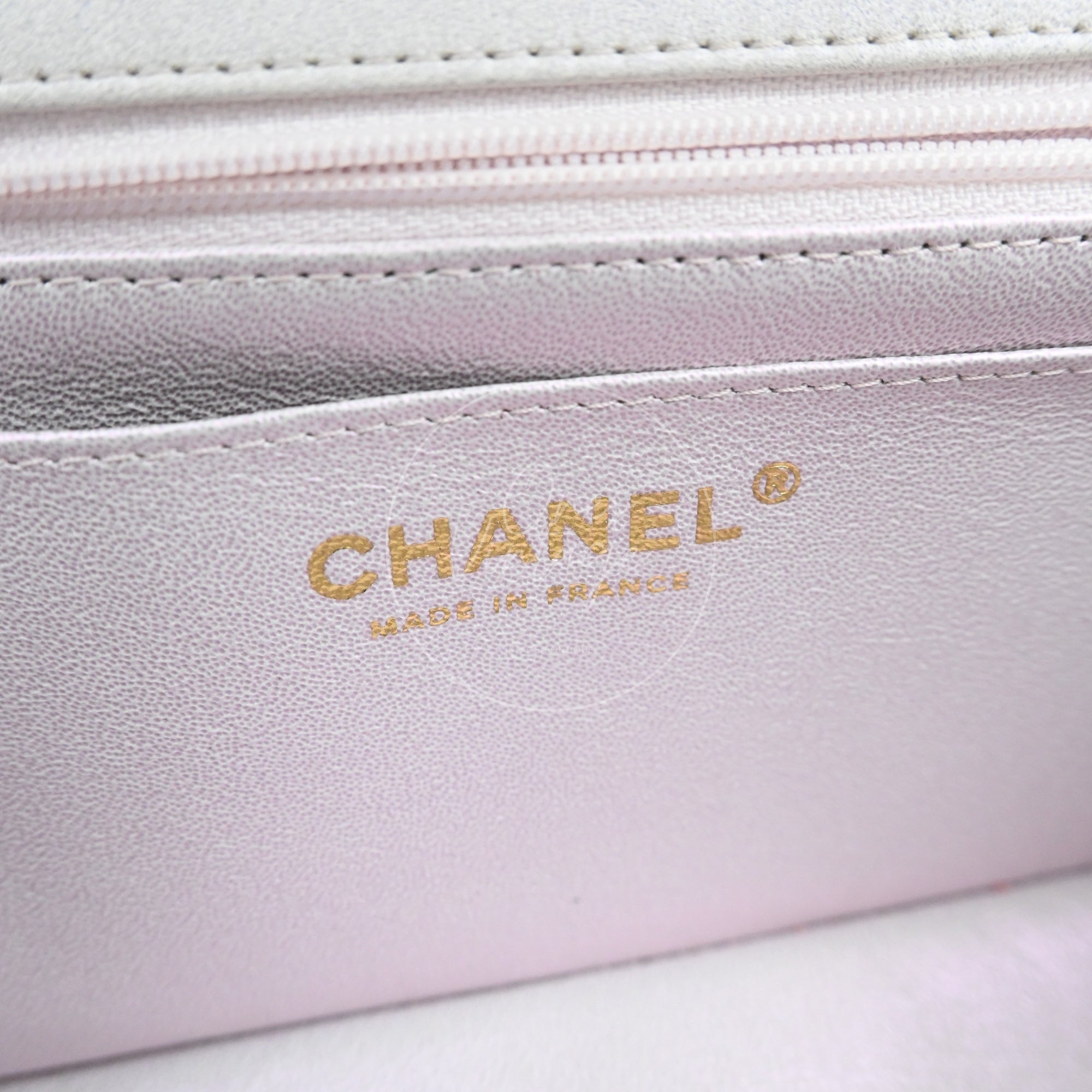 [Pre-owned] Chanel Rectangualr Mini with Handle White