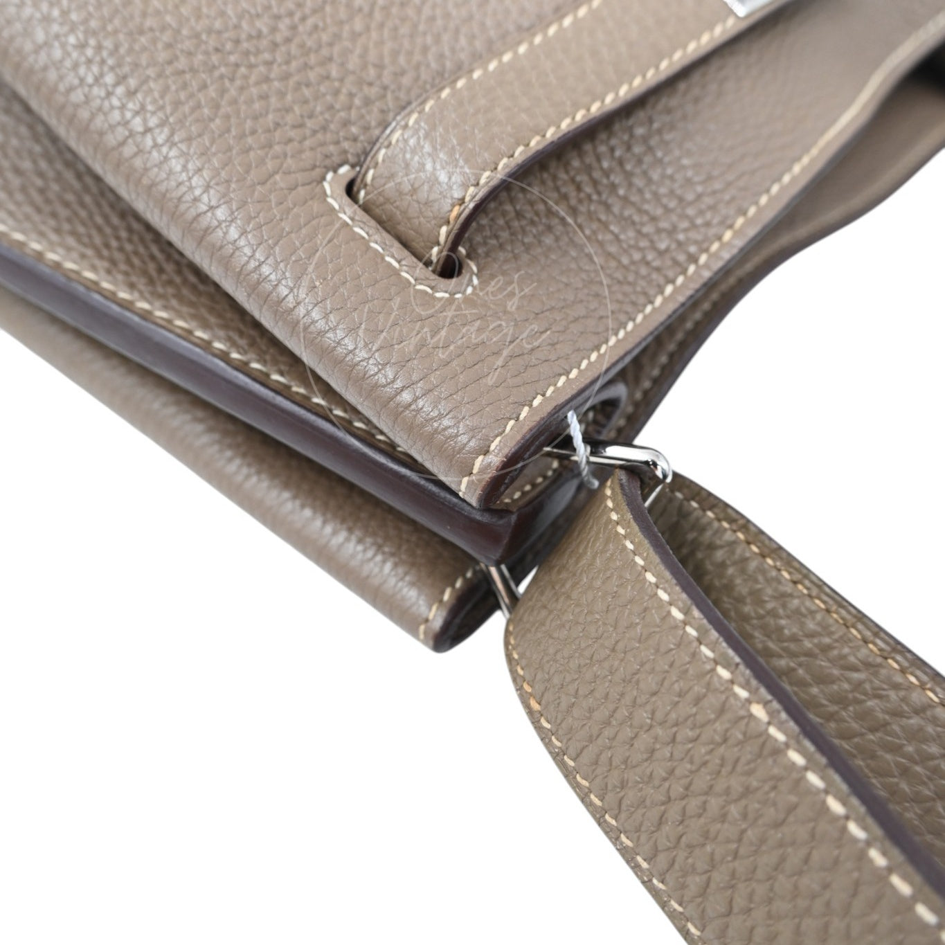 Hermes So Kelly 22 Togo PHW Etoupe Stamp M