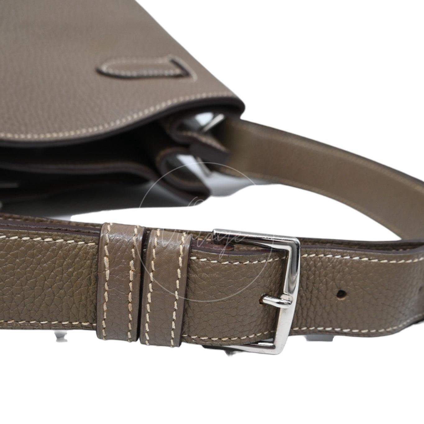Hermes So Kelly 22 Togo PHW Etoupe Stamp M