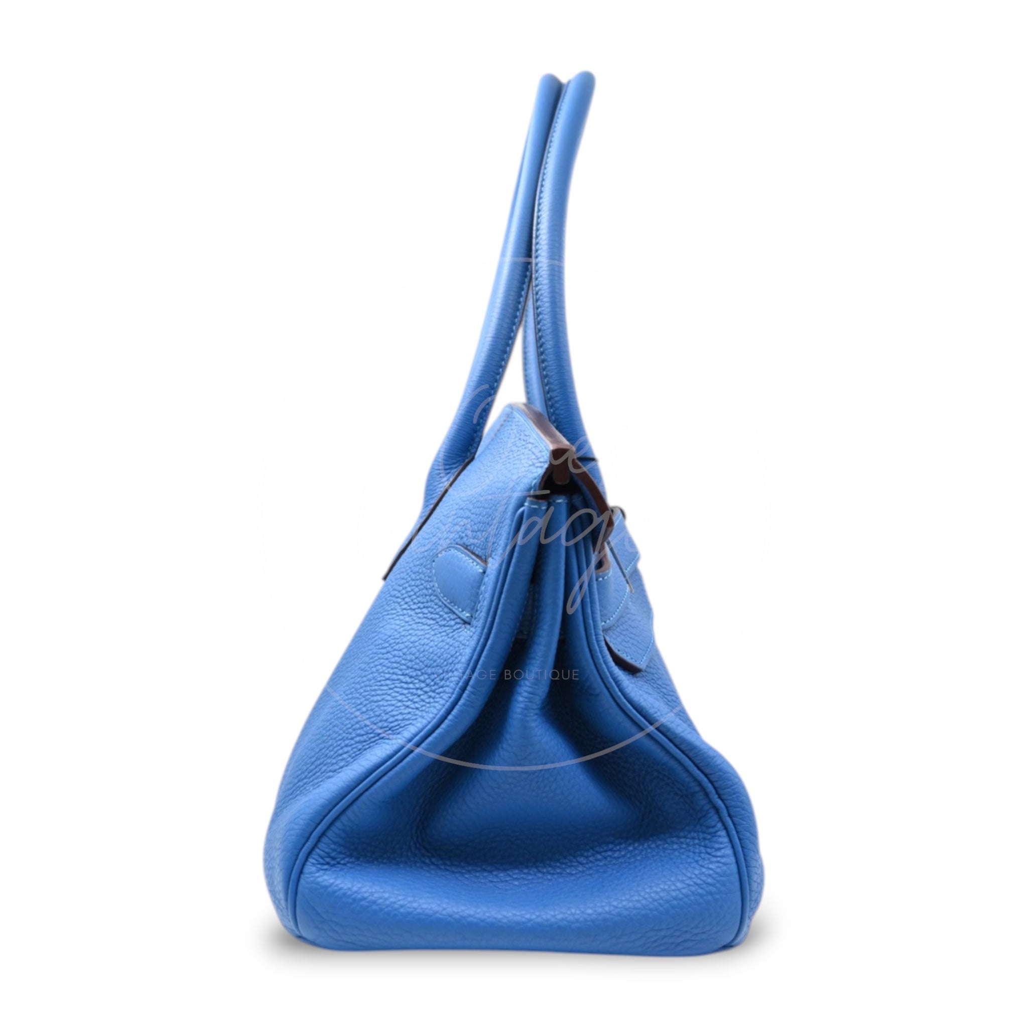 ```json
[
  "Pre-owned Hermes Shoulder Birkin Blue Togo PHW Stamp Square O"
]
```