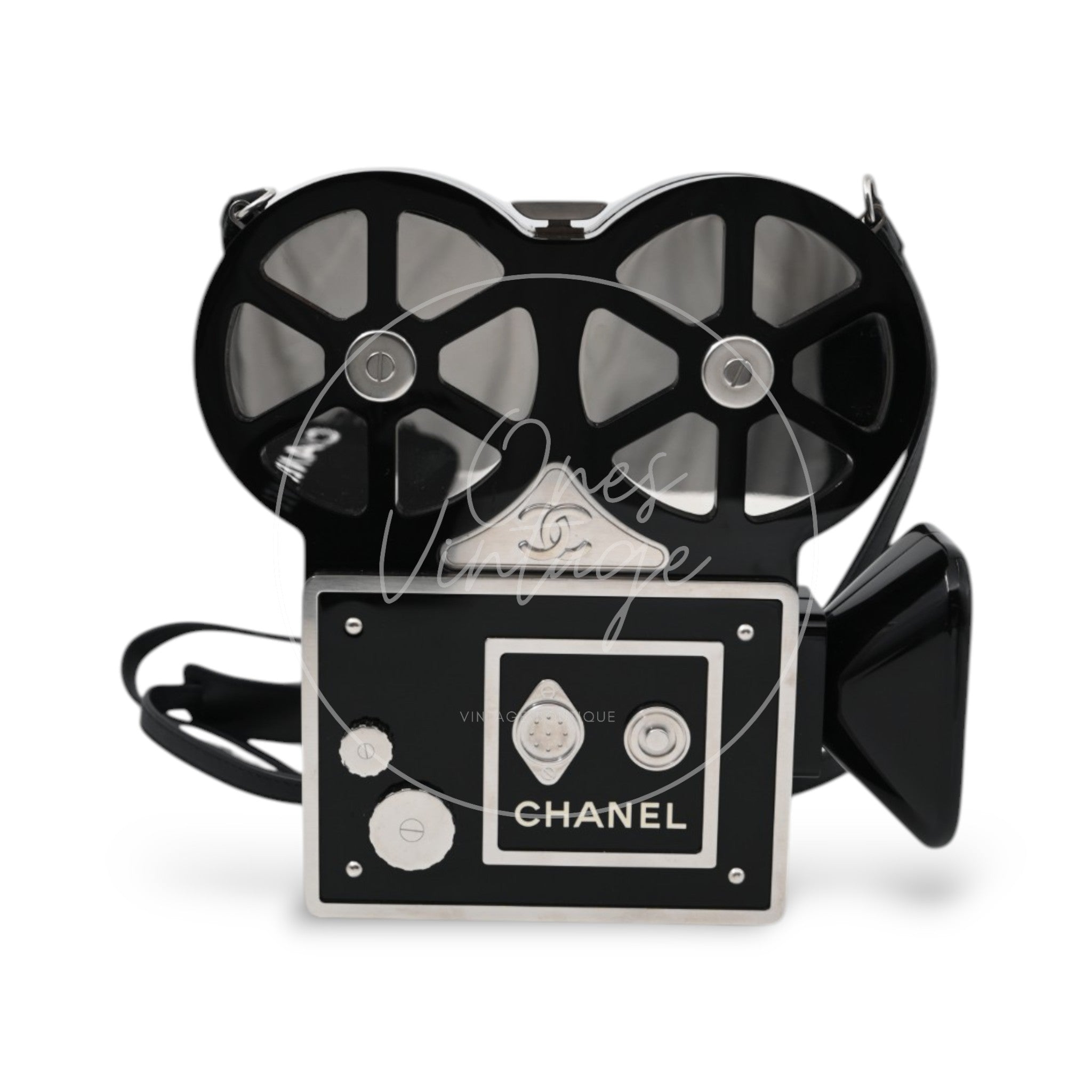 [Pre-Owned] Chanel Buonasera Film Projector Minaudière Clutch Bag