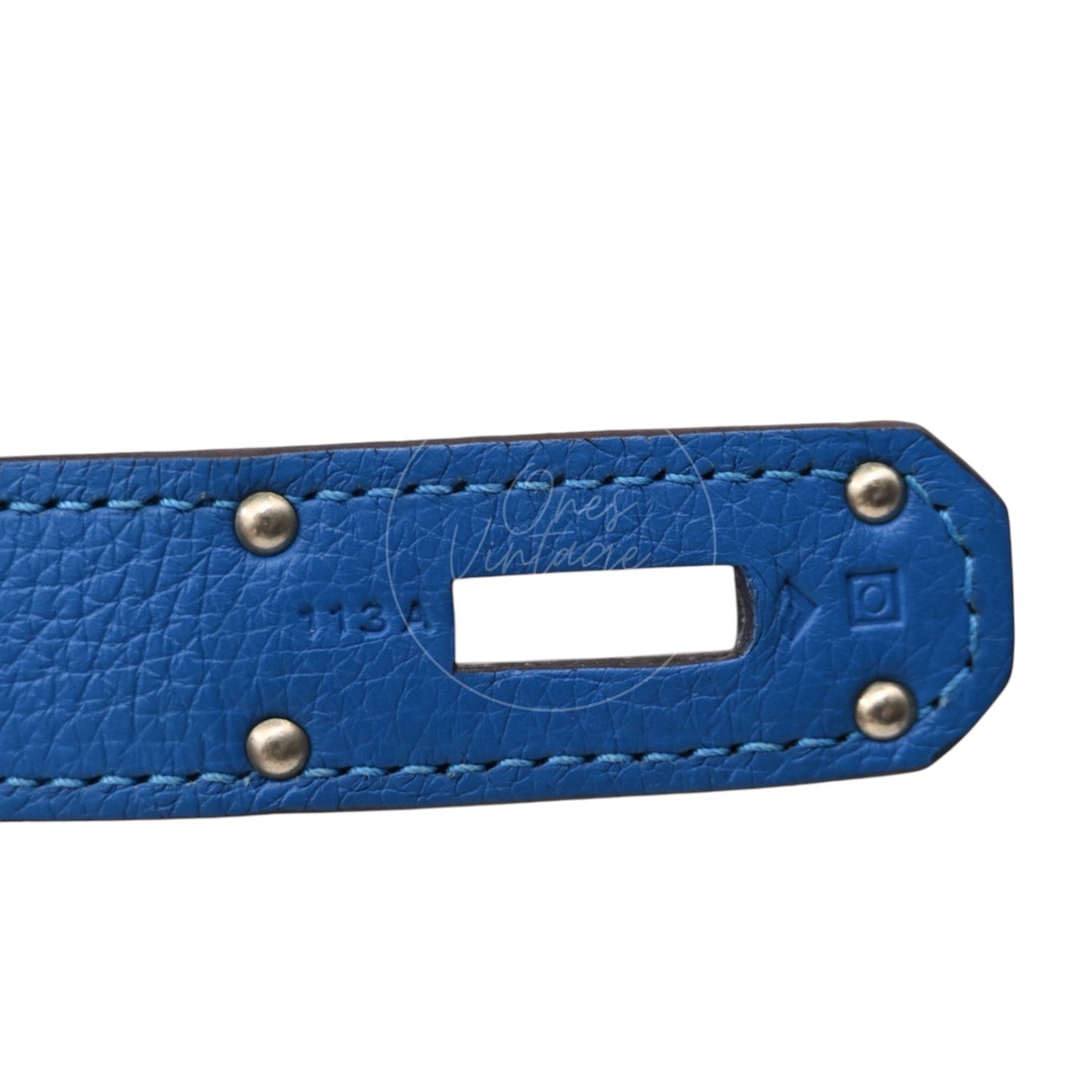 ```json
[
  "Pre-owned Hermes Shoulder Birkin Blue Togo PHW Stamp Square O"
]
```