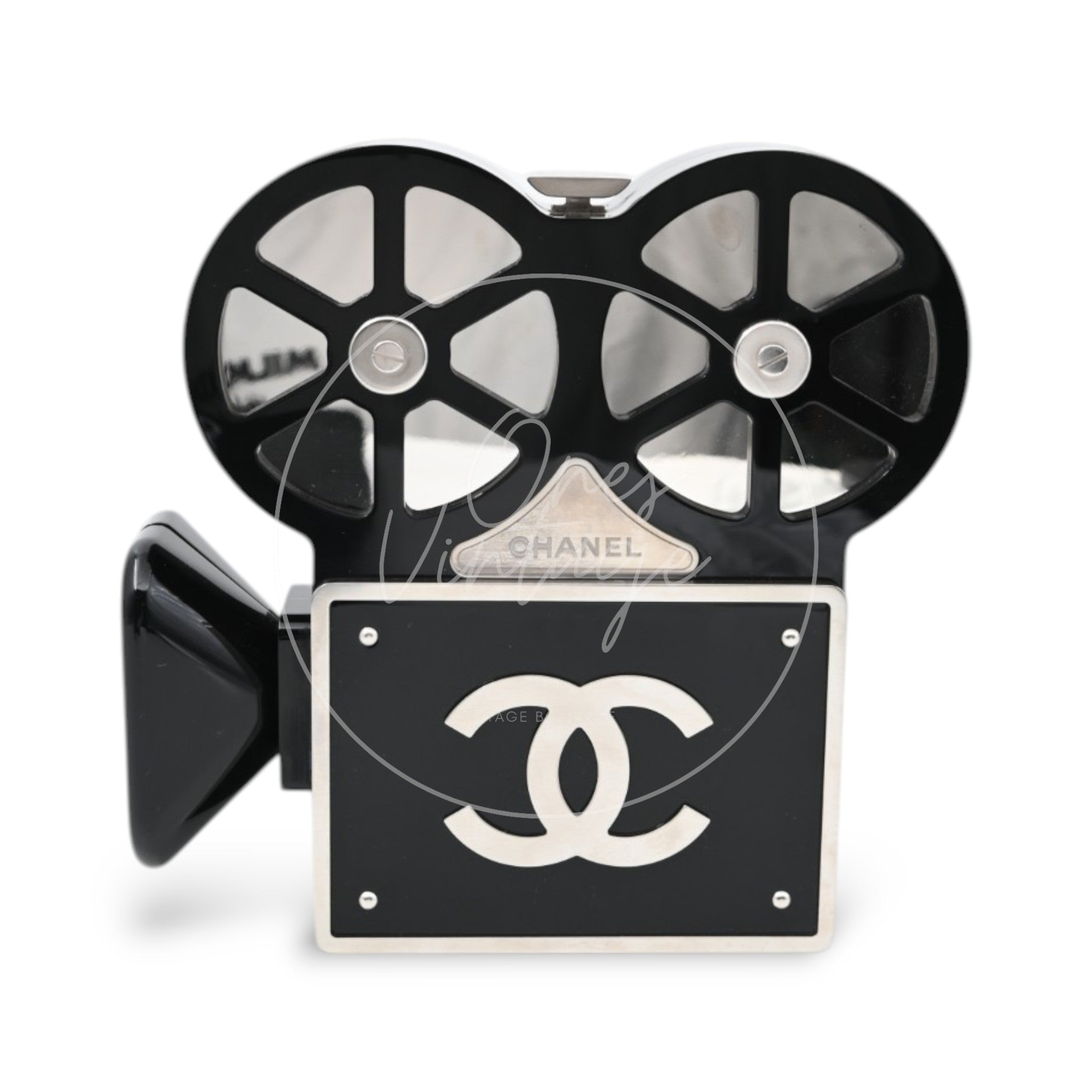[Pre-Owned] Chanel Buonasera Film Projector Minaudière Clutch Bag