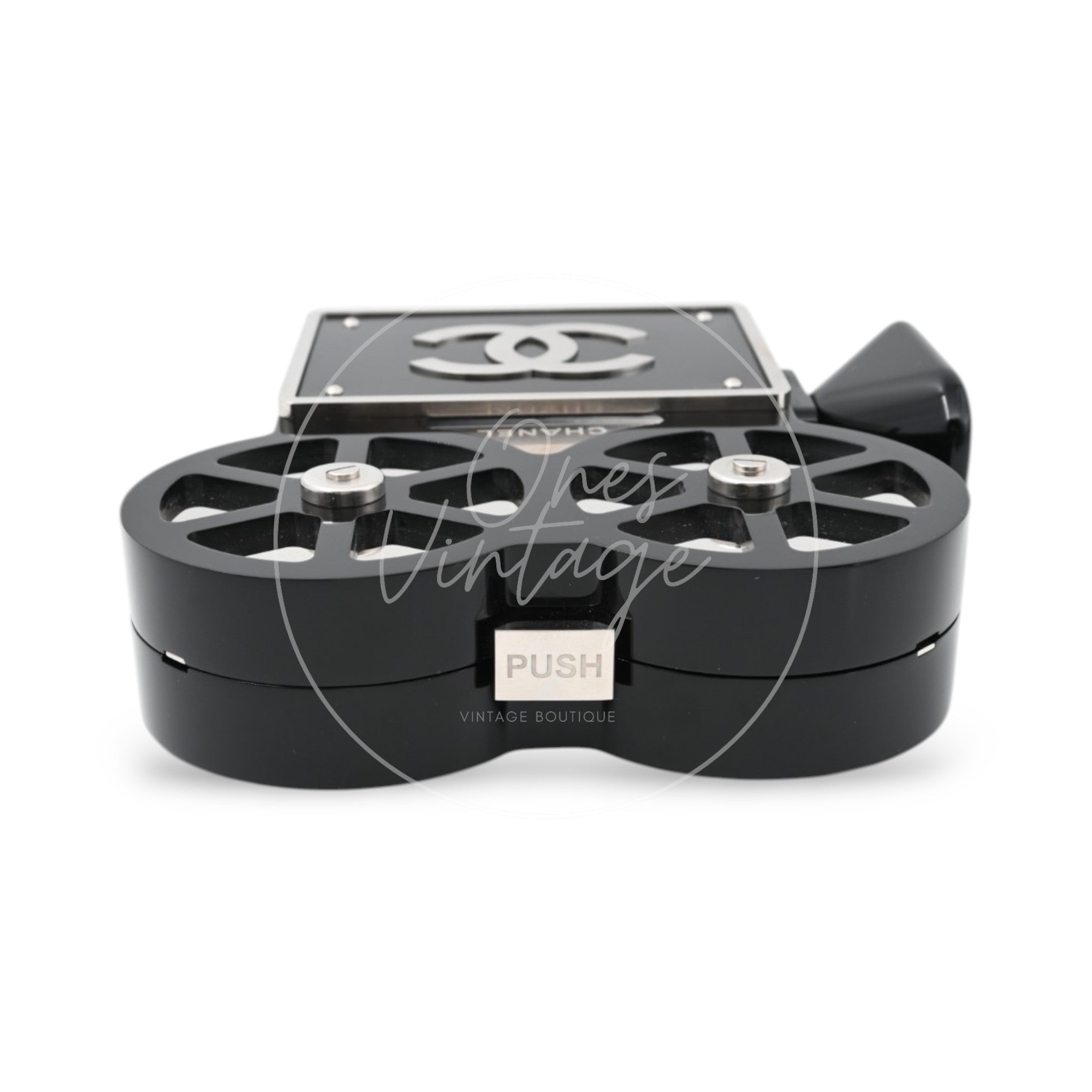 [Pre-Owned] Chanel Buonasera Film Projector Minaudière Clutch Bag