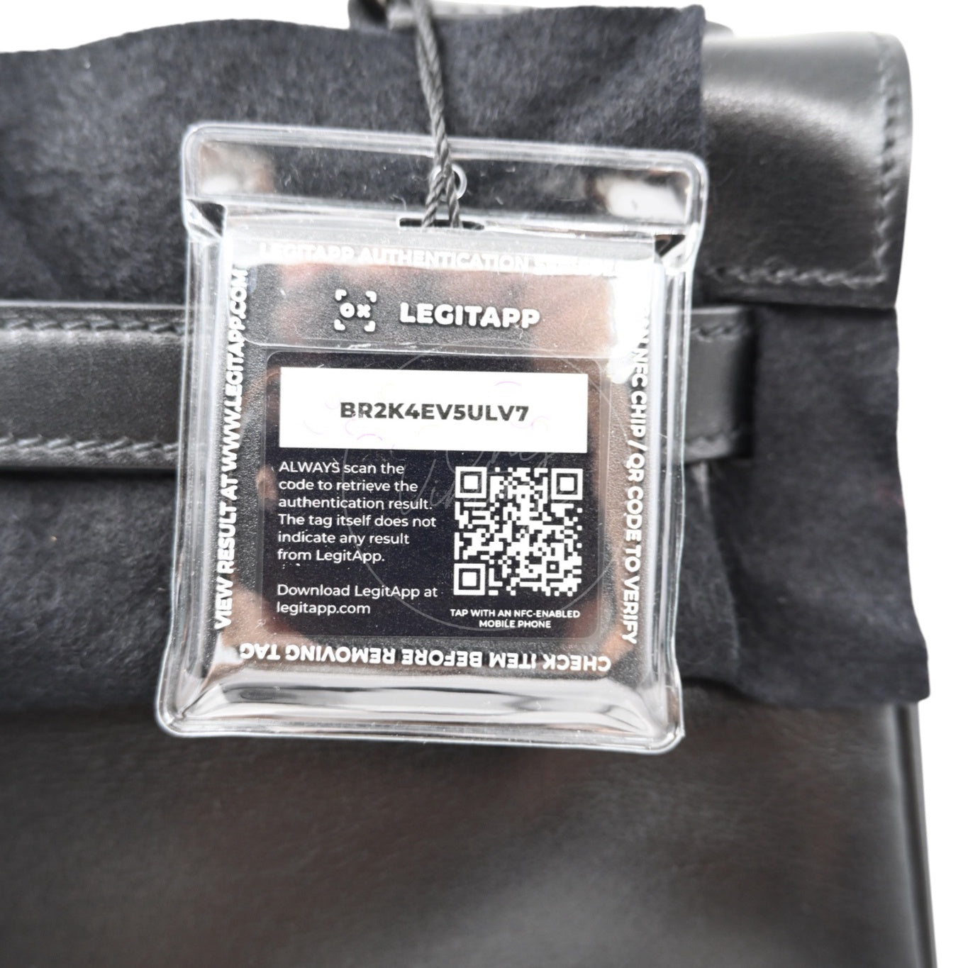 [Pre-Owned] Hermès Kelly 32  "So Black" Box Calf Leather Square N