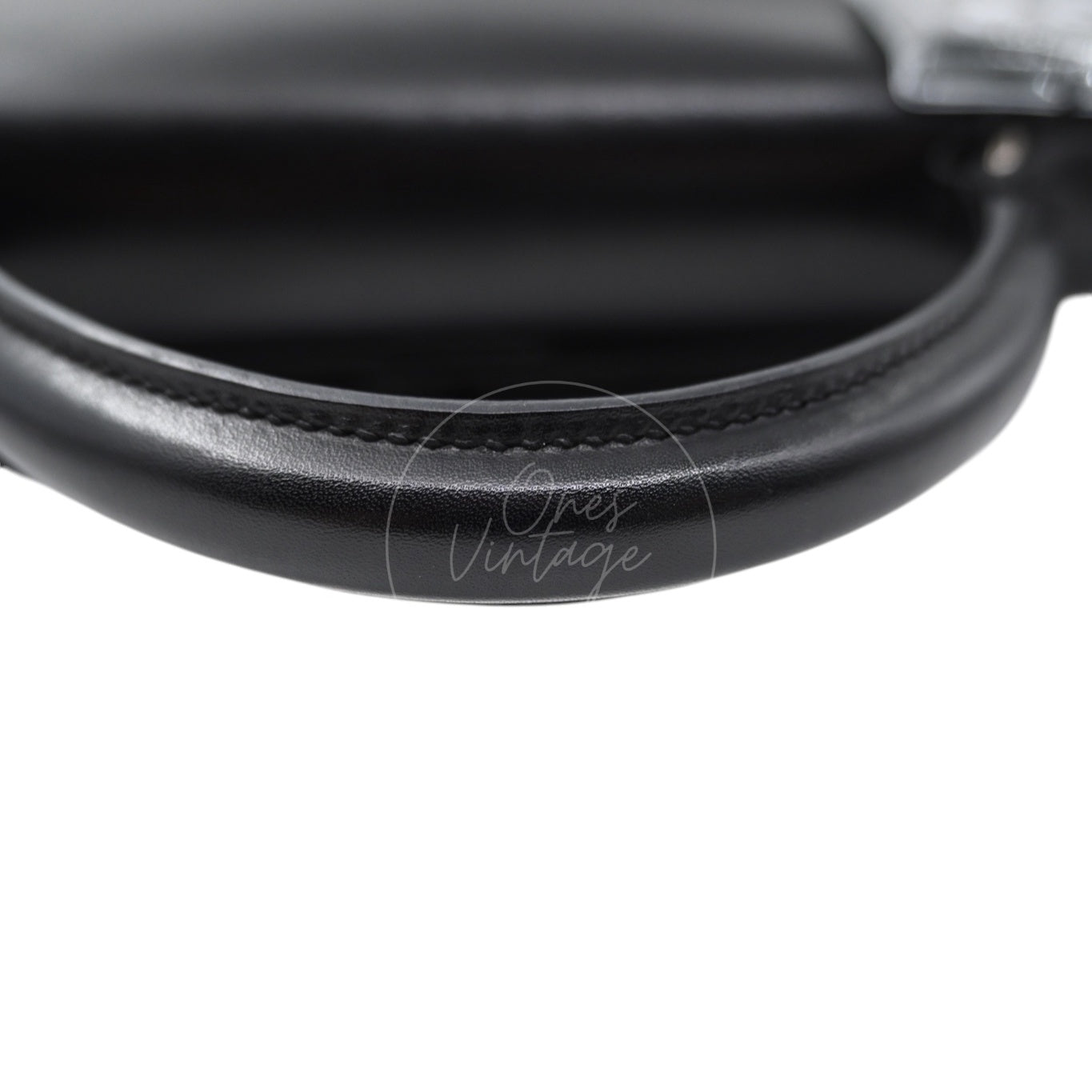 [Pre-Owned] Hermès Kelly 32  "So Black" Box Calf Leather Square N