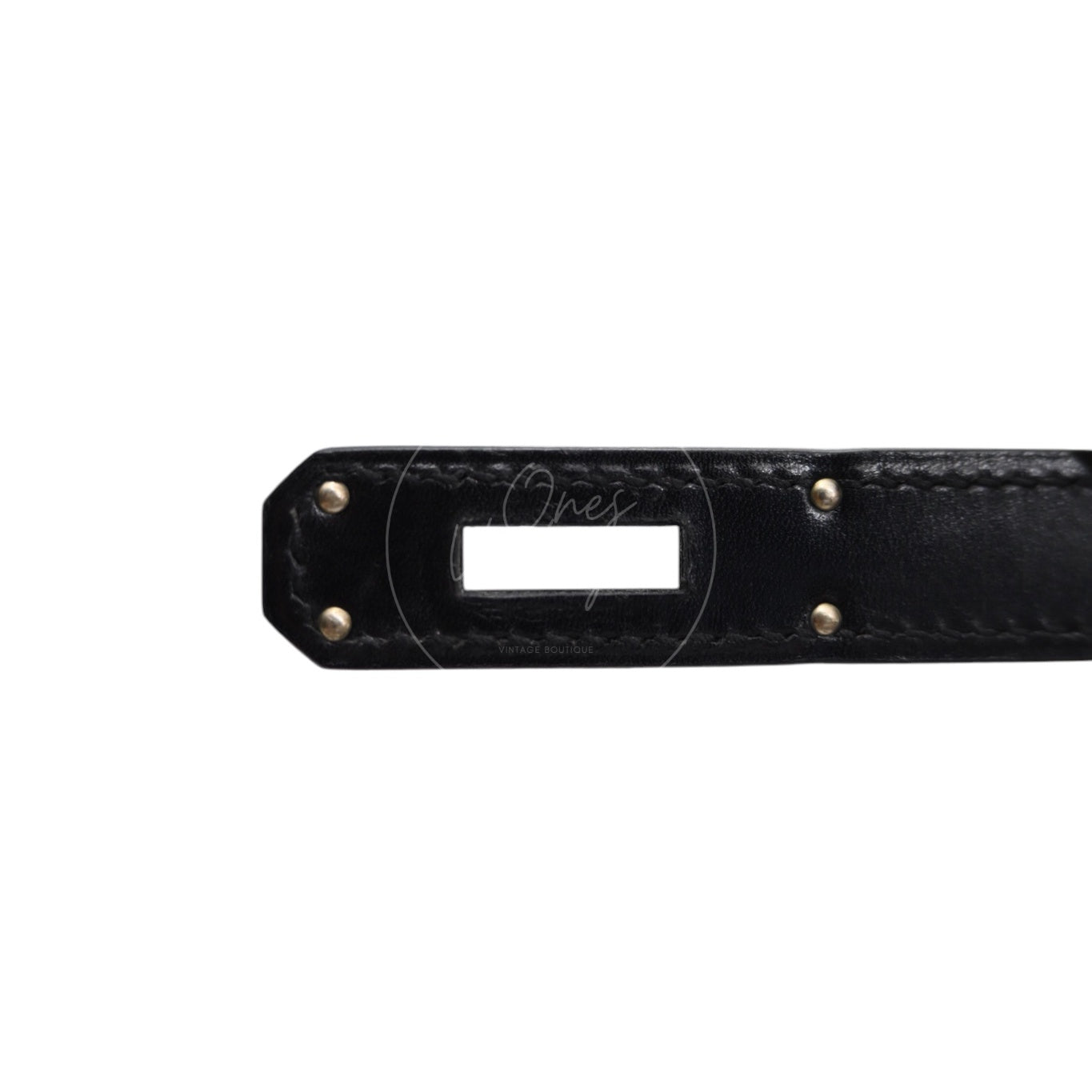 [Pre-Owned] Hermès Kelly 32  "So Black" Box Calf Leather Square N