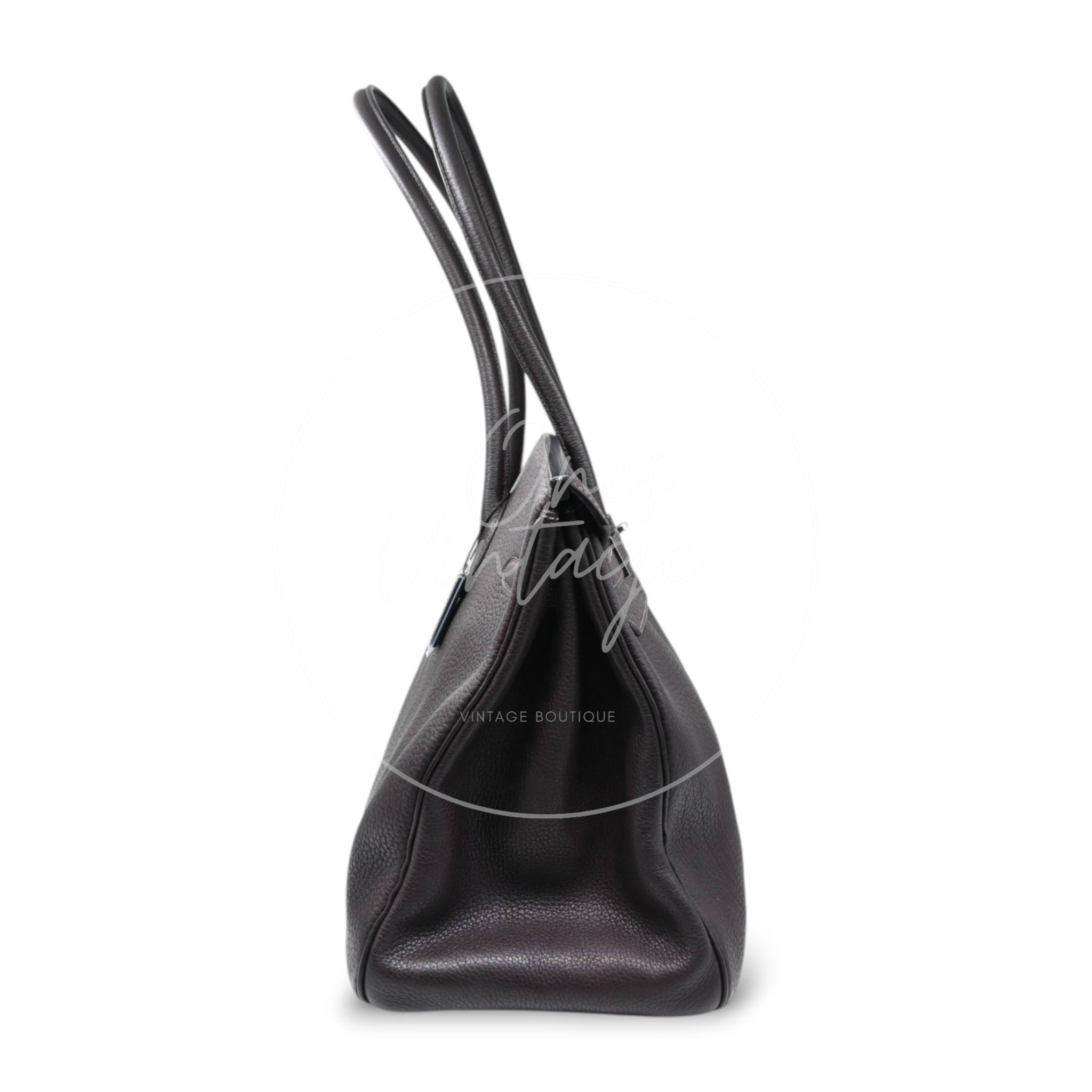 Hermes Birkin 45 Long PHW Chocolate Square D