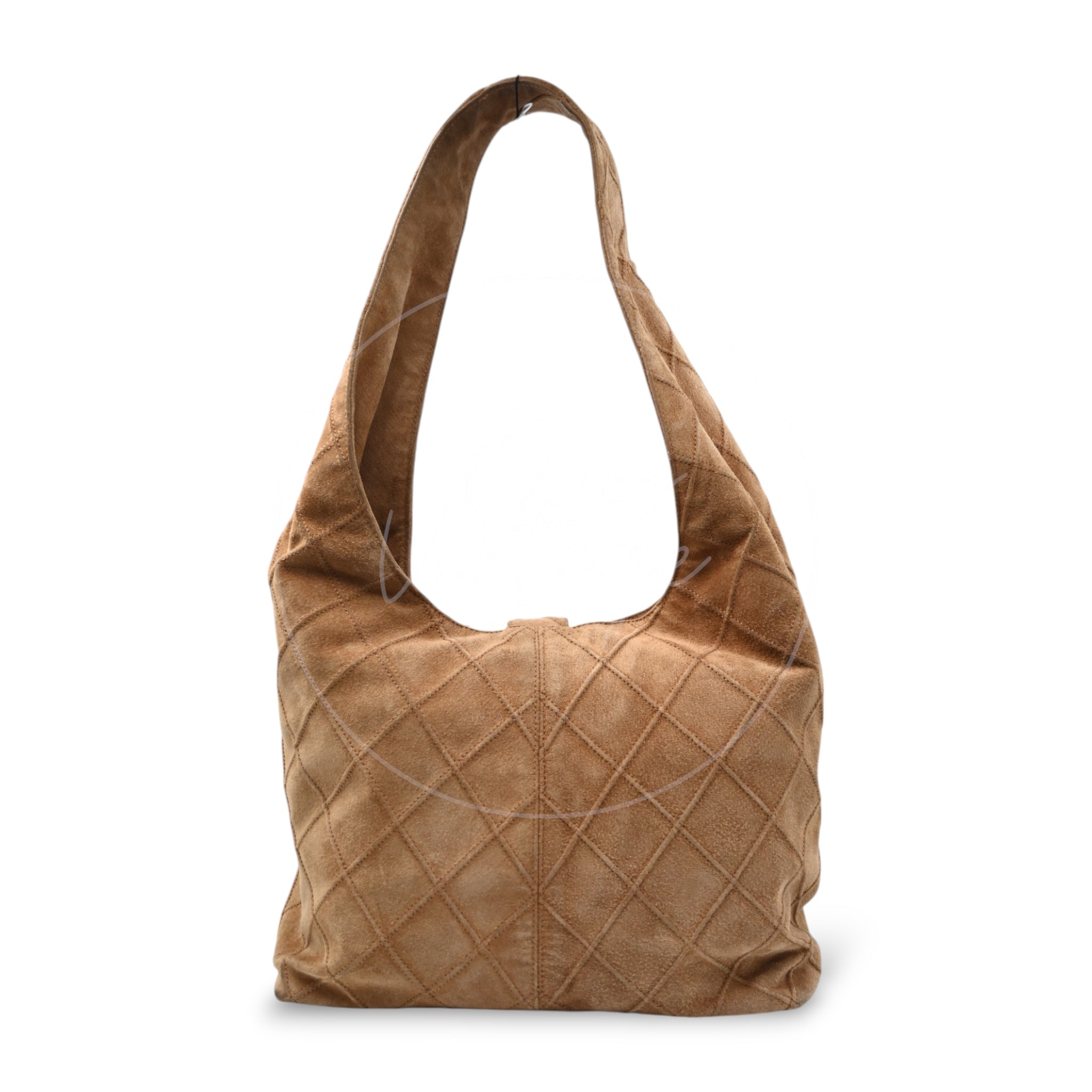 Chanel Suede Hobo Bag GHW Brown Series 6