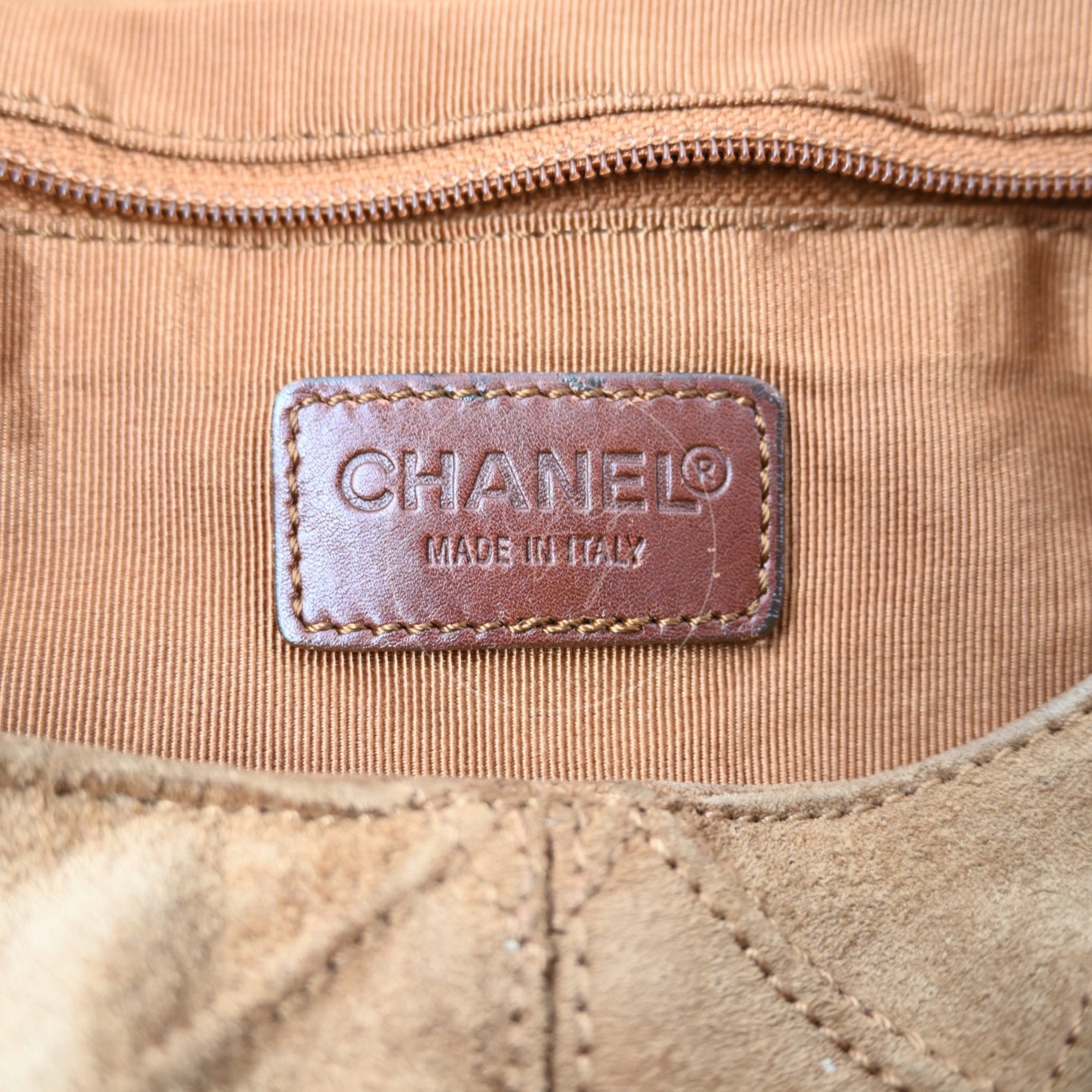 Chanel Suede Hobo Bag GHW Brown Series 6