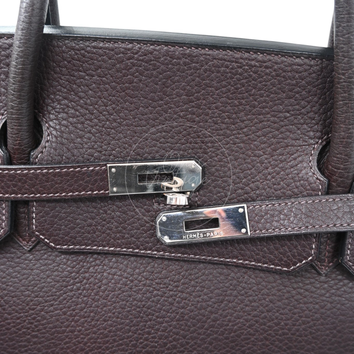 Hermes Birkin 45 Long PHW Chocolate Square D