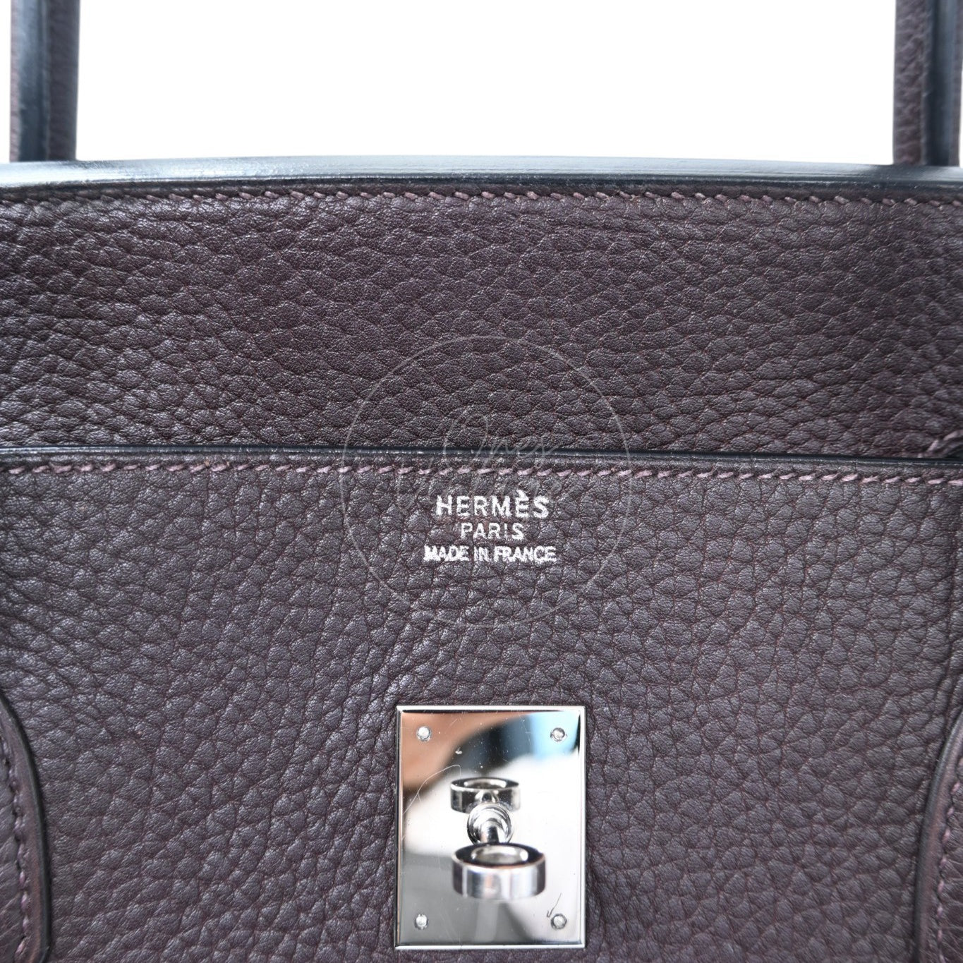 Hermes Birkin 45 Long PHW Chocolate Square D