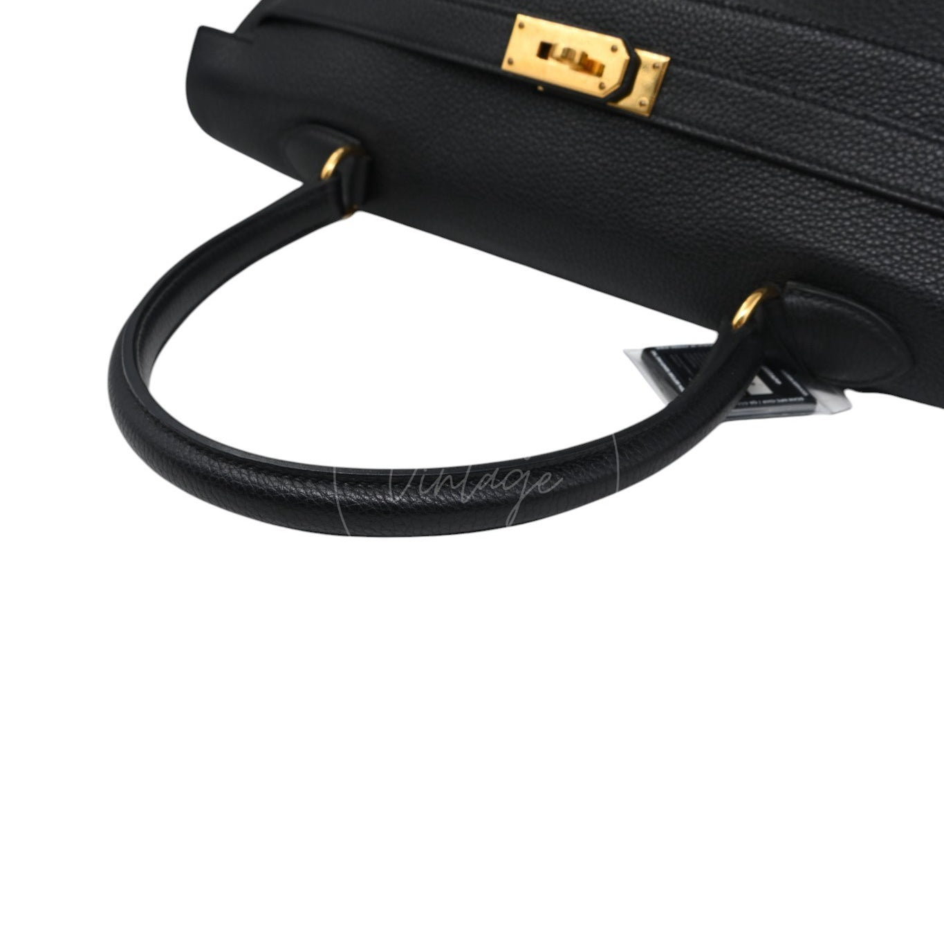 Hermes Kelly Shoulder GHW Black Square M