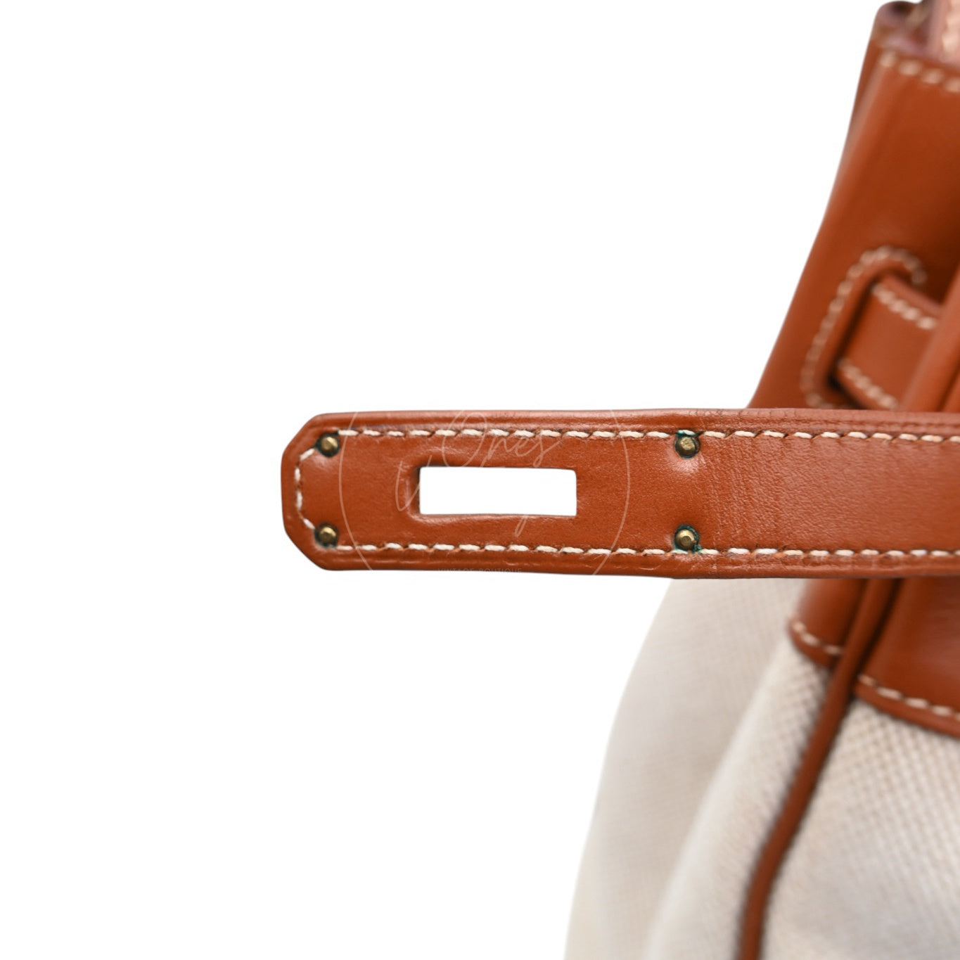 [Pre-owned] Hermes Birkin 35 Toile Barenia GHW Stamp Square E