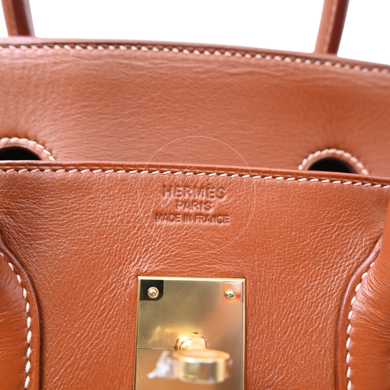 [Pre-owned] Hermes Birkin 35 Toile Barenia GHW Stamp Square E