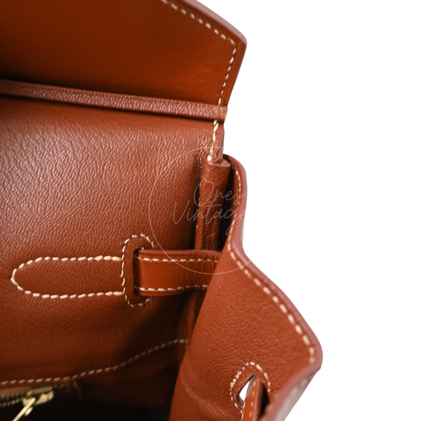 [Pre-owned] Hermes Birkin 35 Toile Barenia GHW Stamp Square E