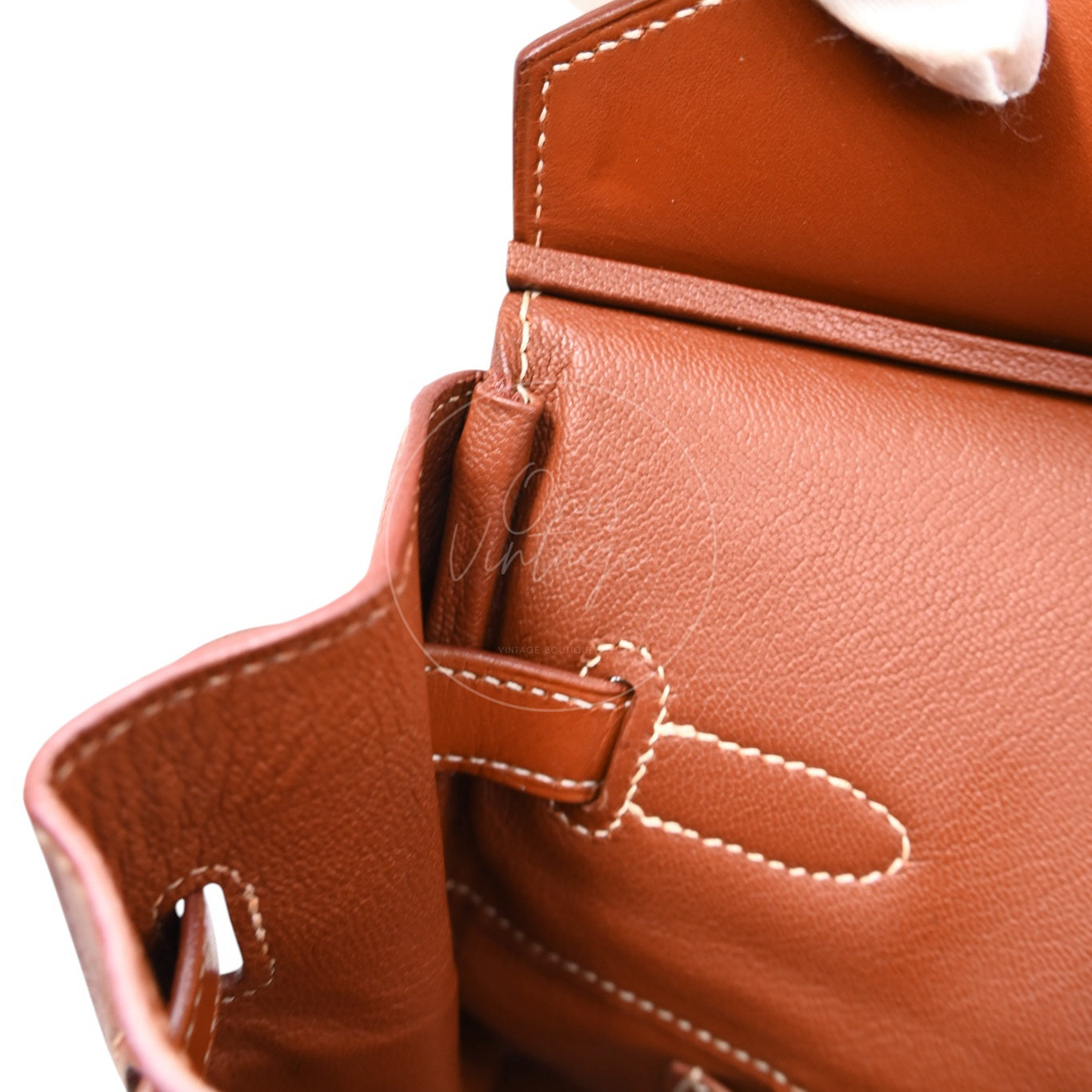 [Pre-owned] Hermes Birkin 35 Toile Barenia GHW Stamp Square E