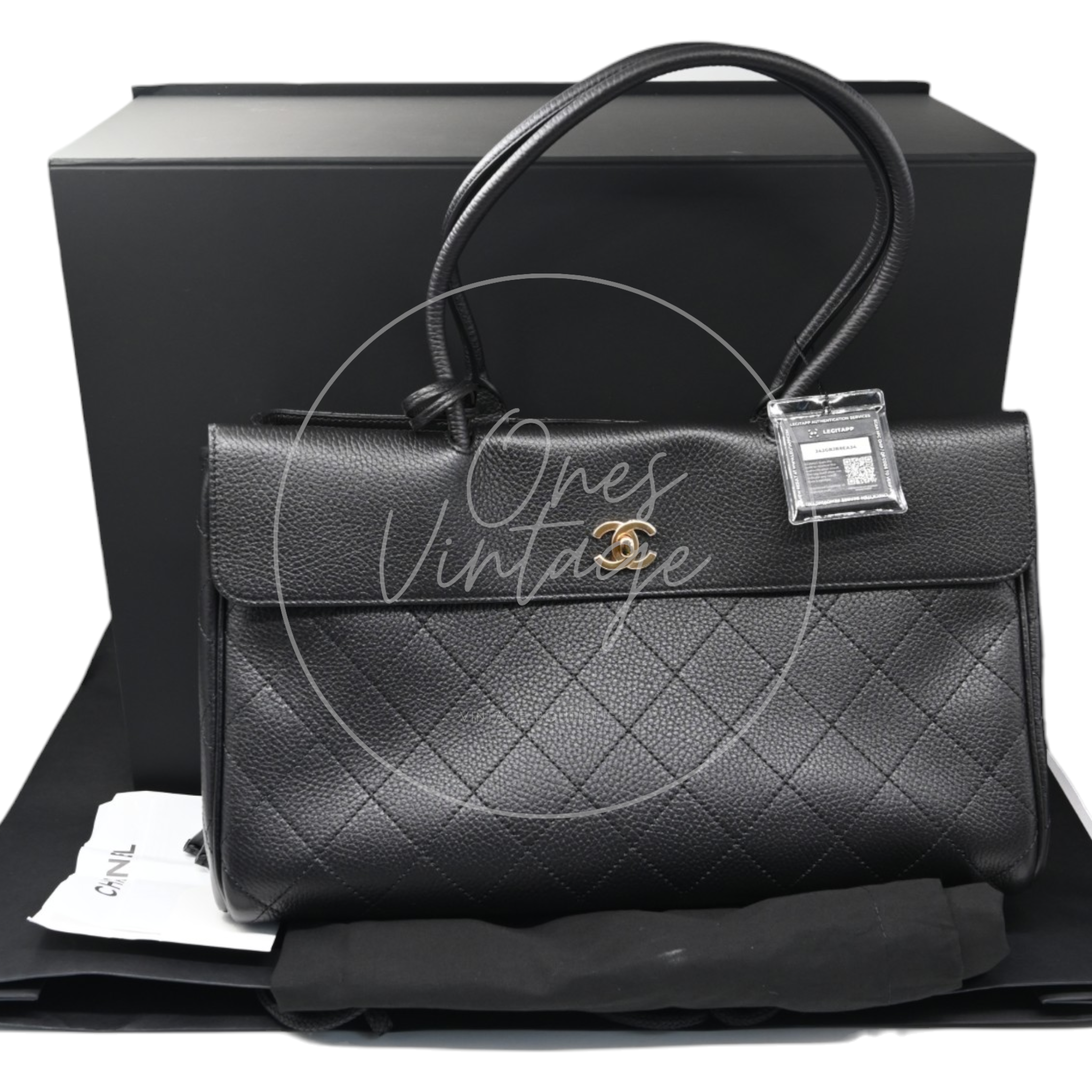 Chanel Shoulder Bag Medium GHW Black Series K5