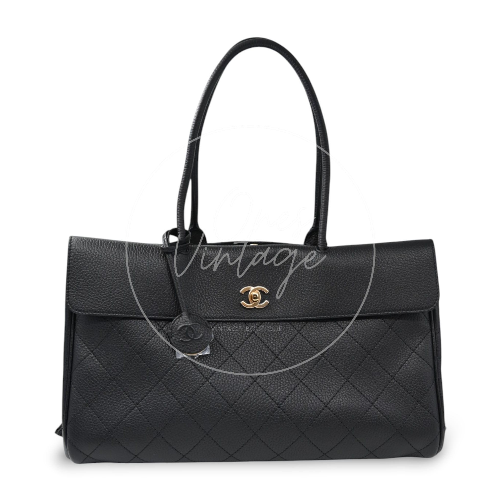 Chanel Shoulder Bag Medium GHW Black Series K5