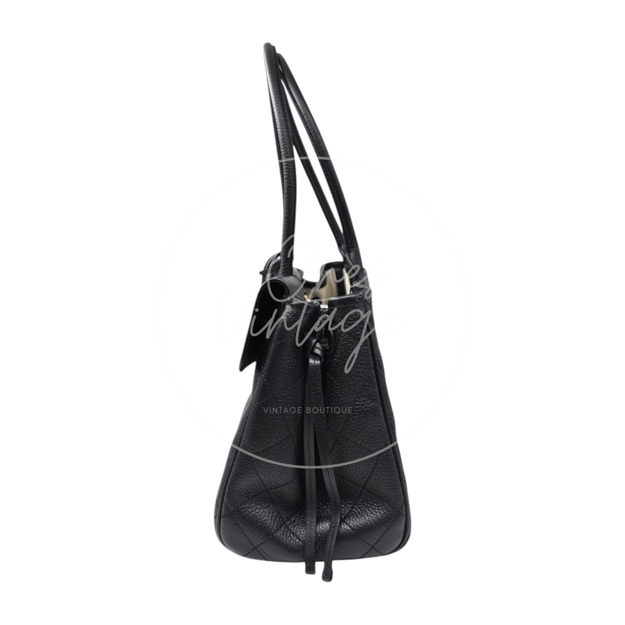 Chanel Shoulder Bag Medium GHW Black Series K5